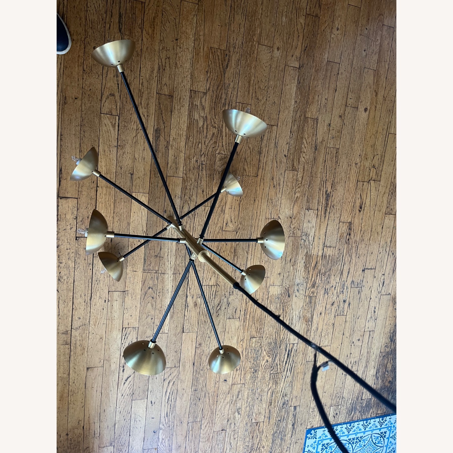 Mid Century Brass Ceiling Light - image-2