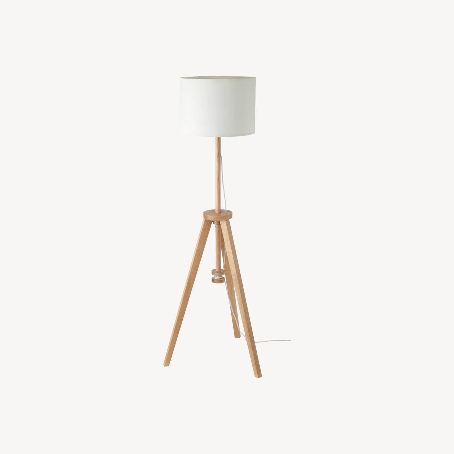 LAUTERS Floor Lamp, Ash/White - image-0