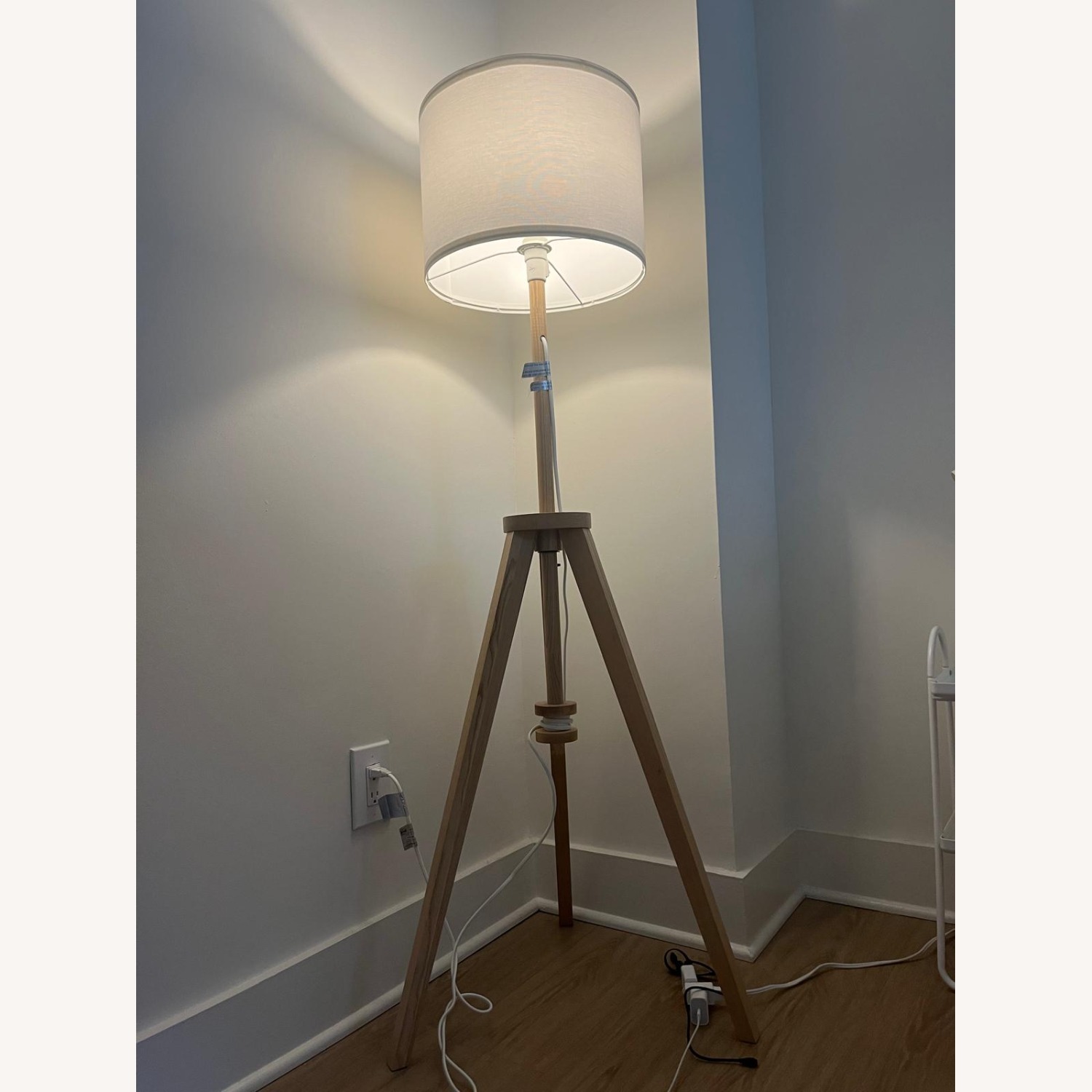 LAUTERS Floor Lamp, Ash/White - image-1
