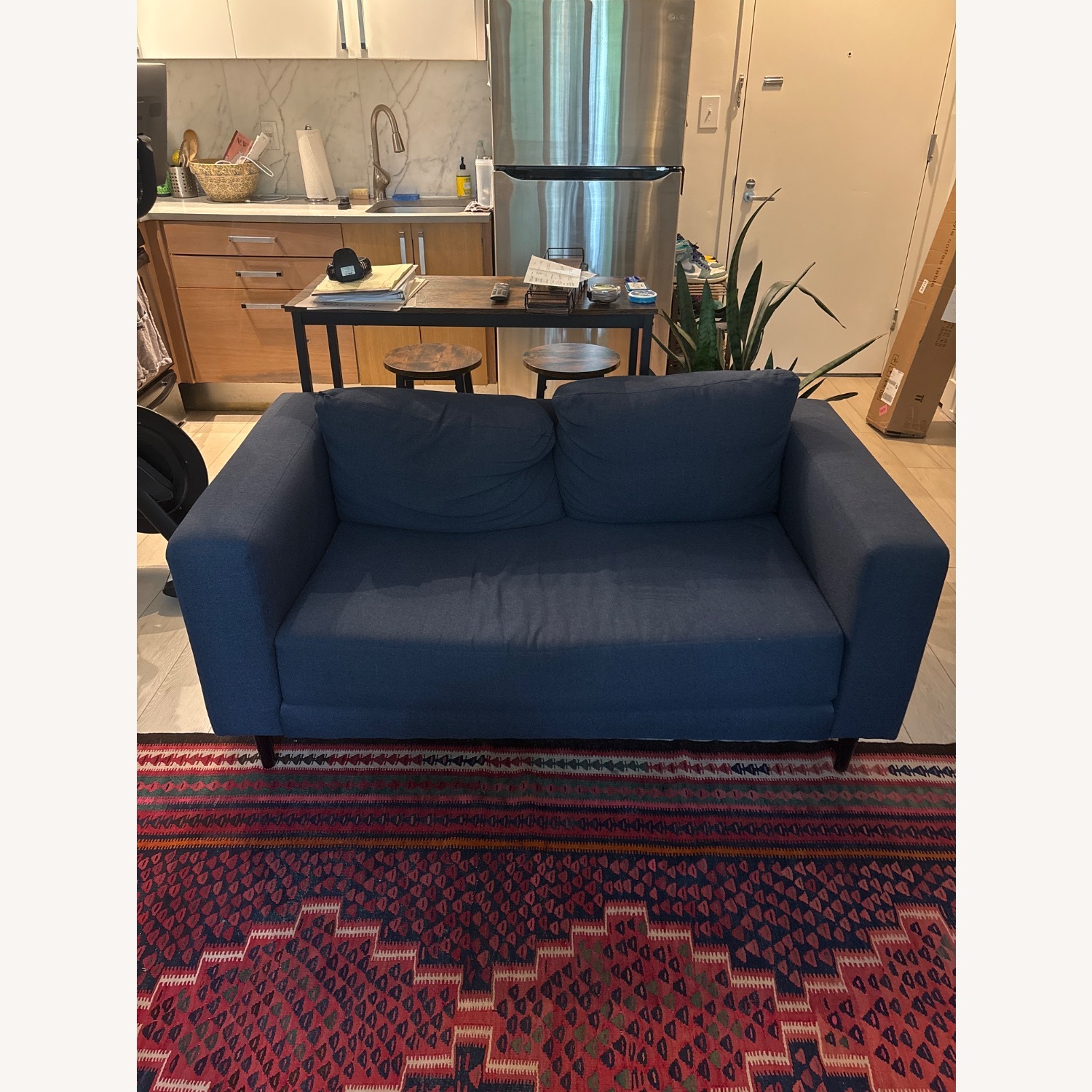 Sabai Design Blue Loveseat - image-1