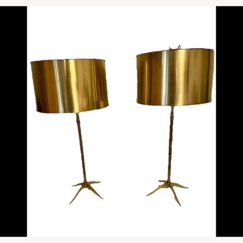 Used Robert Abbey 1910 Table Lamp Set Brass  for sale on AptDeco