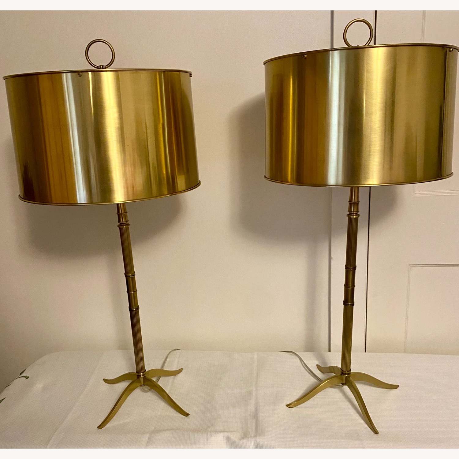 Robert Abbey 1910 Table Lamp Set Brass - image-1