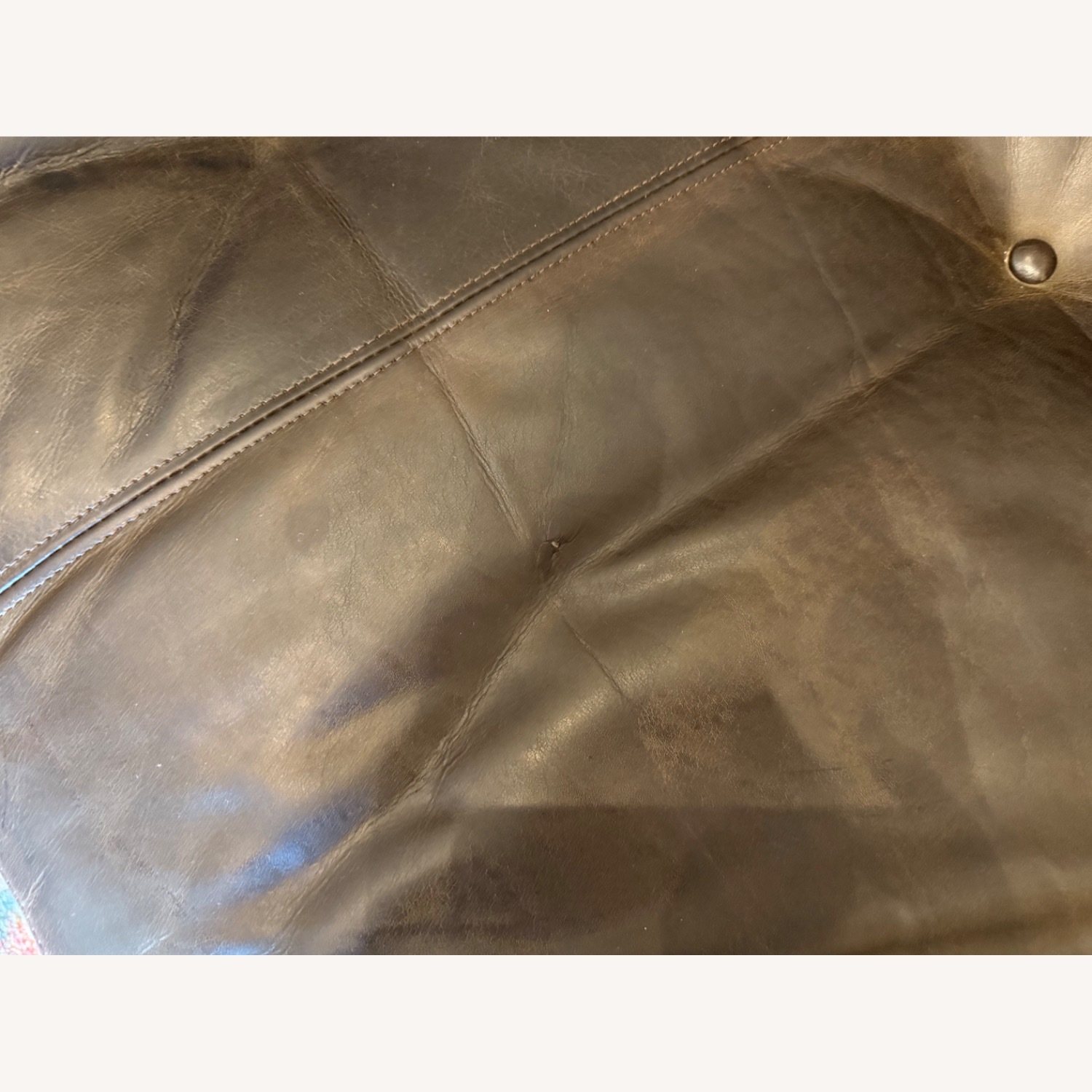 Arhaus Camden Leather Sofa/Chaise Sectional - image-3