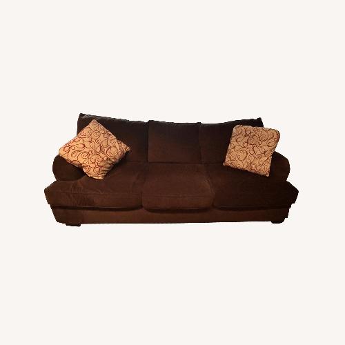 Used Dark Brown Microfiber Sleeper Sofa for sale on AptDeco