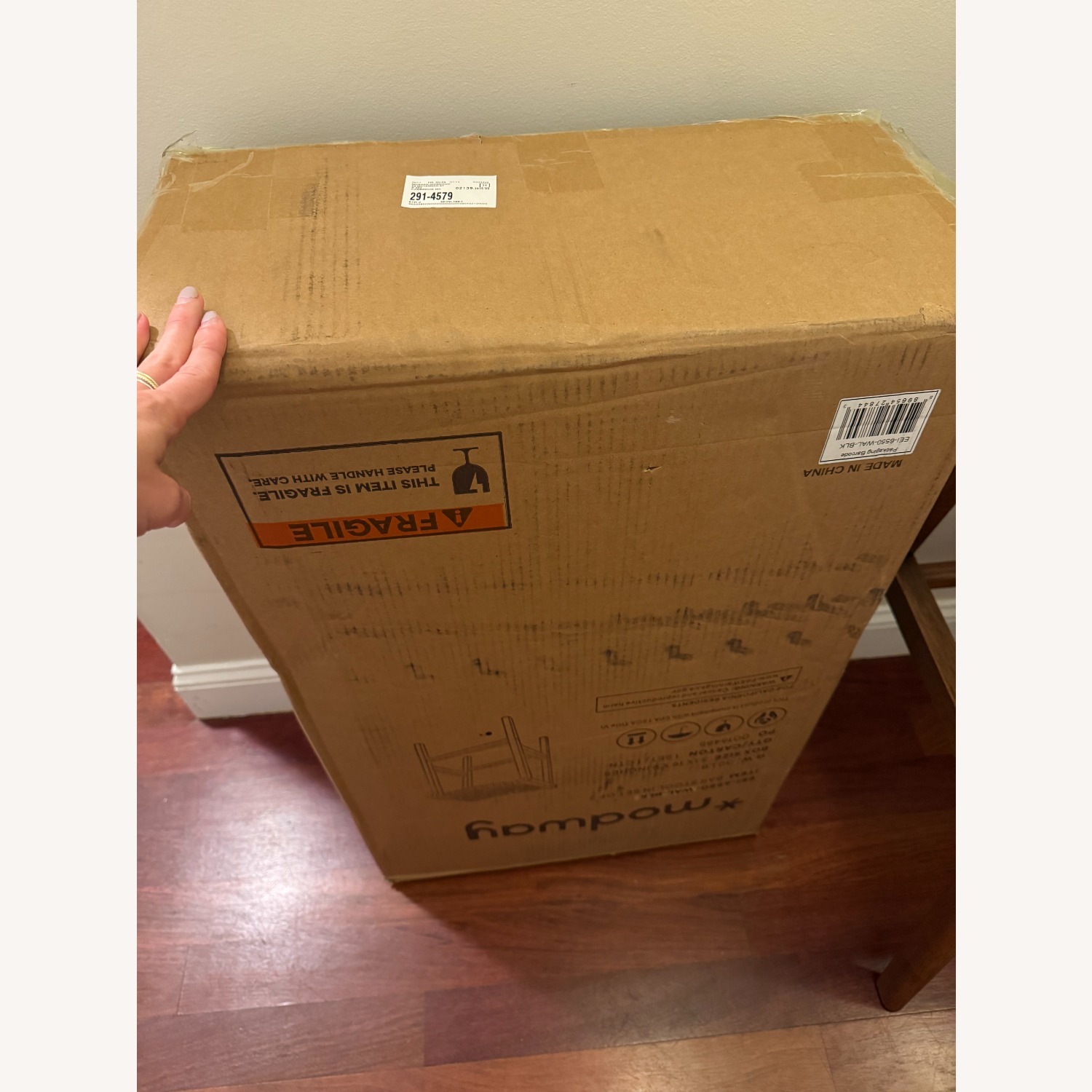 Wood Stool with Rope Seat - image-3