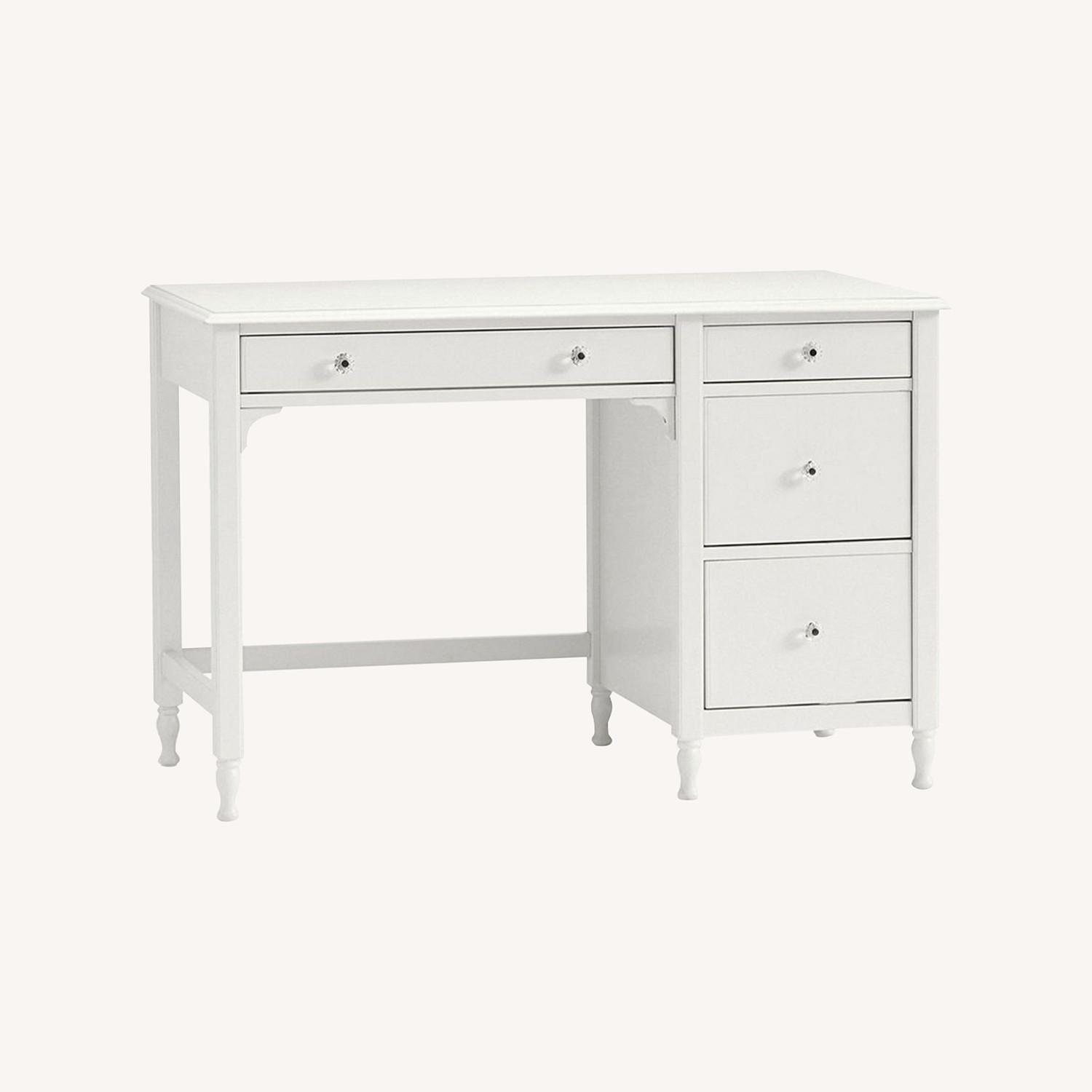 Pottery Barn Kids Desk with 5 Drawers and a Hutch - image-0