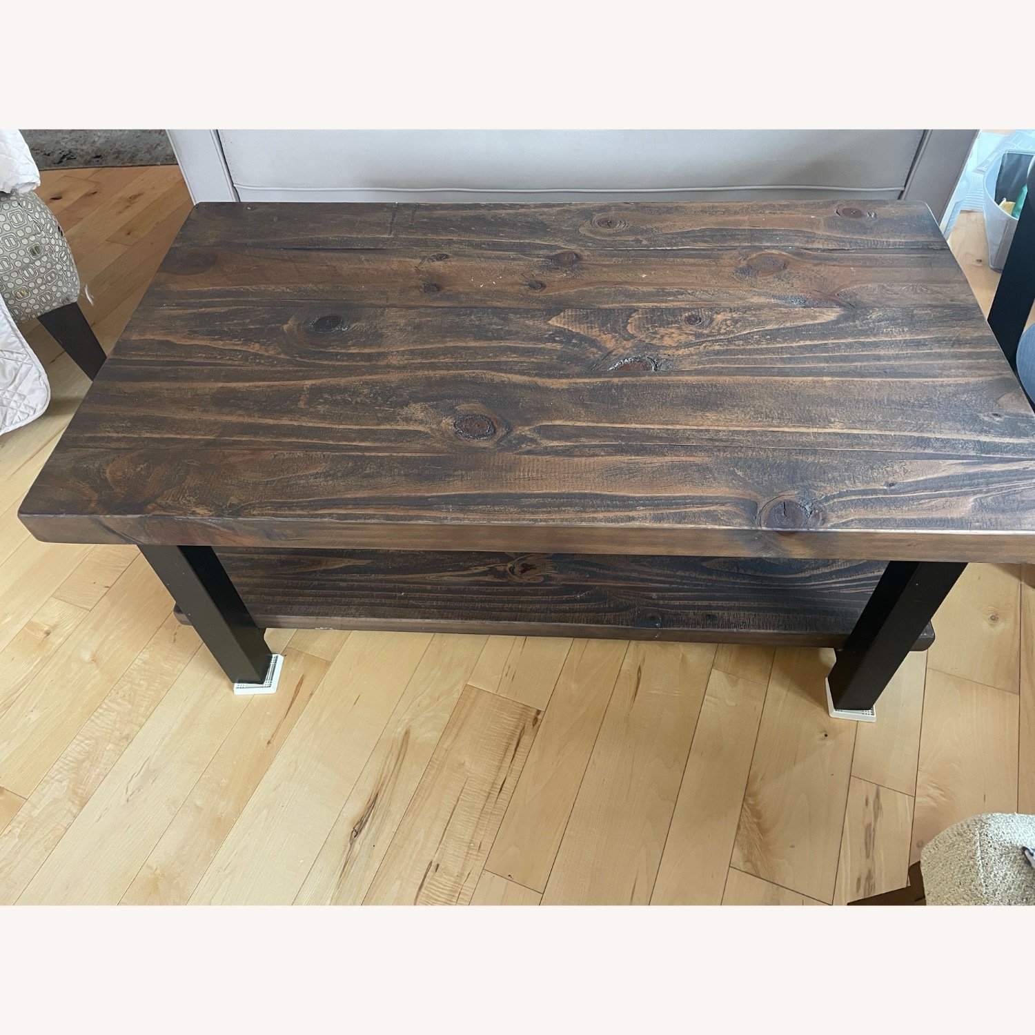 Dark Brown Coffee Table - image-1