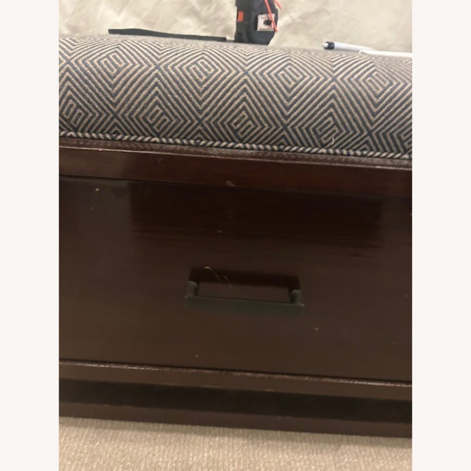 Crate & Barrel Bench with 2 Storage Drawers - image-4