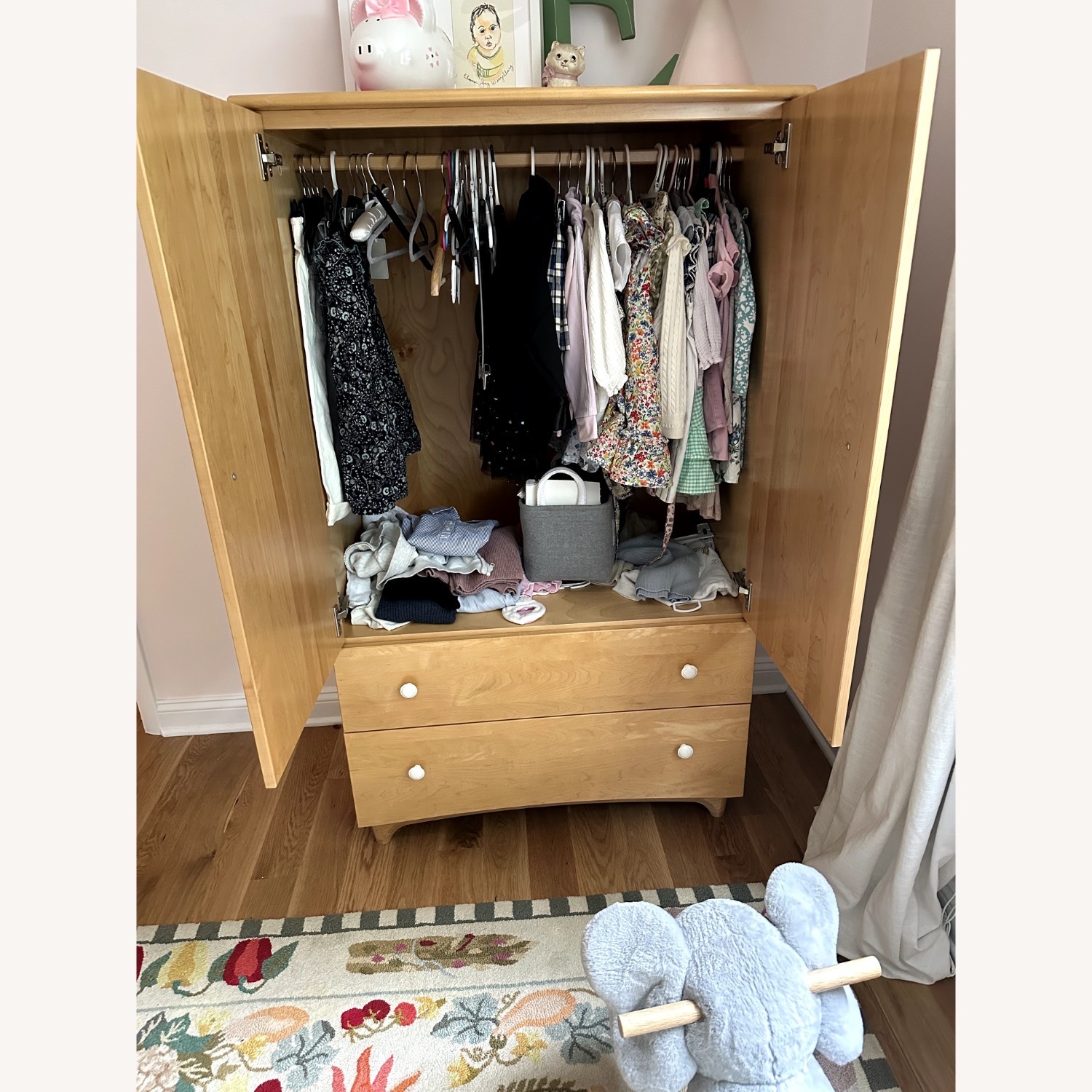 Morgeau Lepine Vintage Children's Armoire - image-3