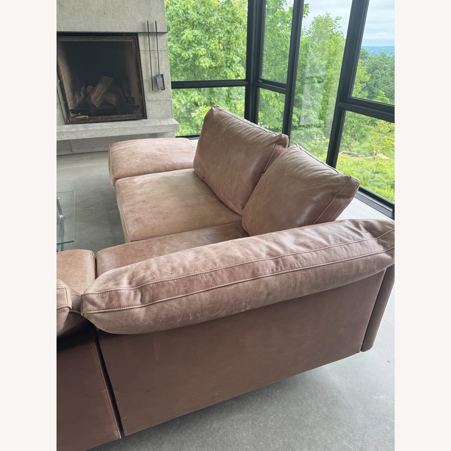 Cassina Sectional Leather Couch  - image-5