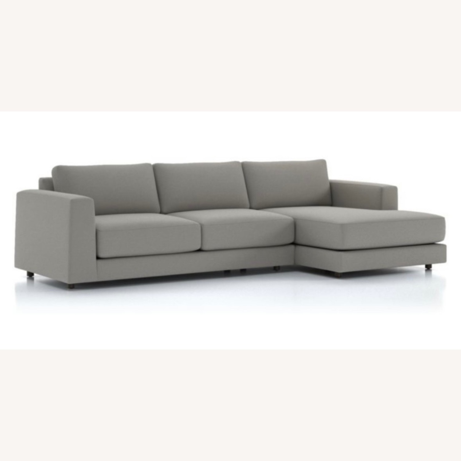Crate & Barrel Gray Peyton Sectional - image-1