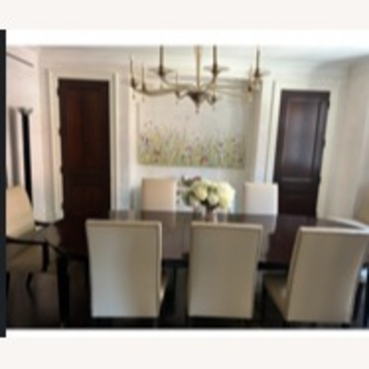 Oval Mahagony Dining Room Table with 2 Leaves - image-2