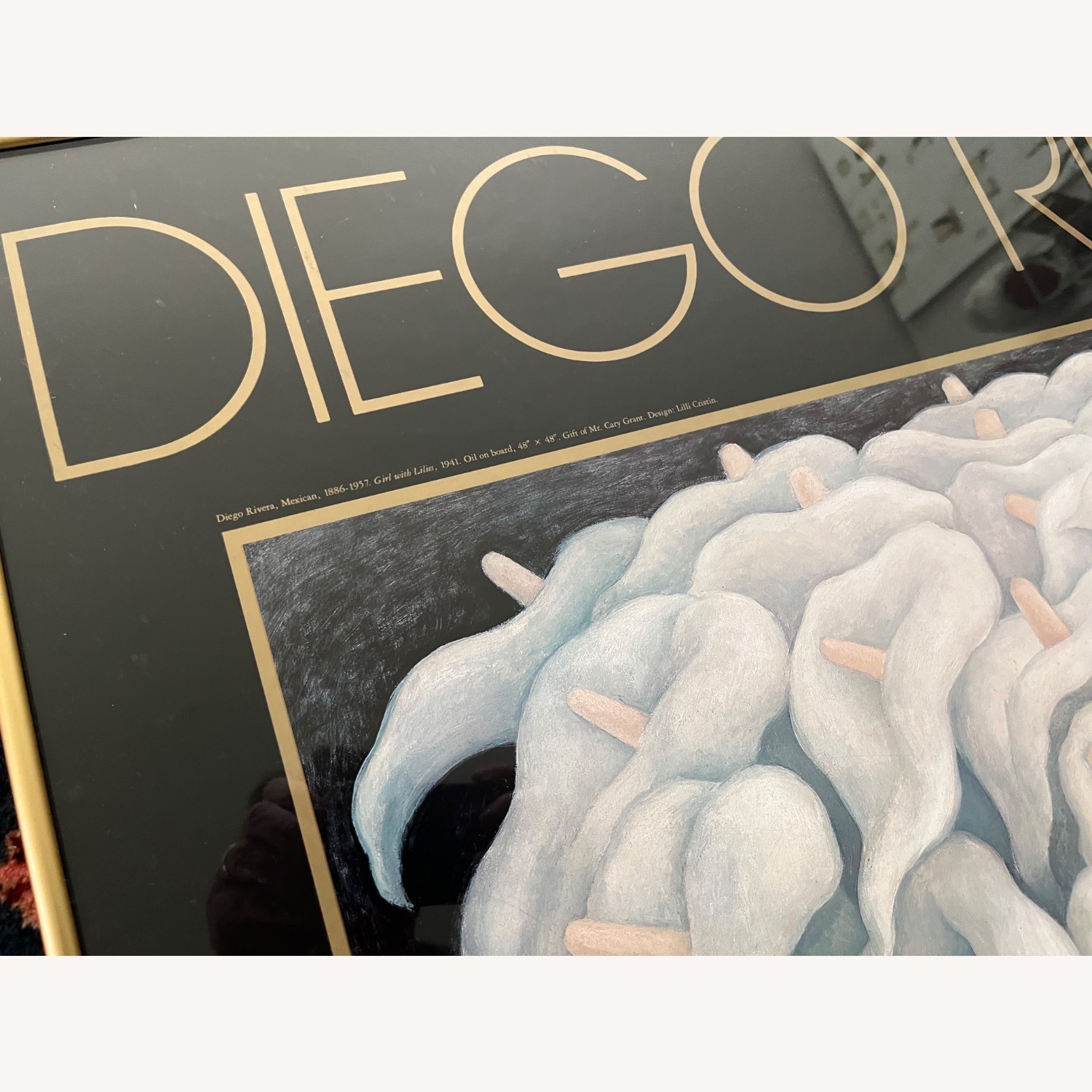 Diego Rivera Large Vintage Exhibition Poster 1980 - image-3