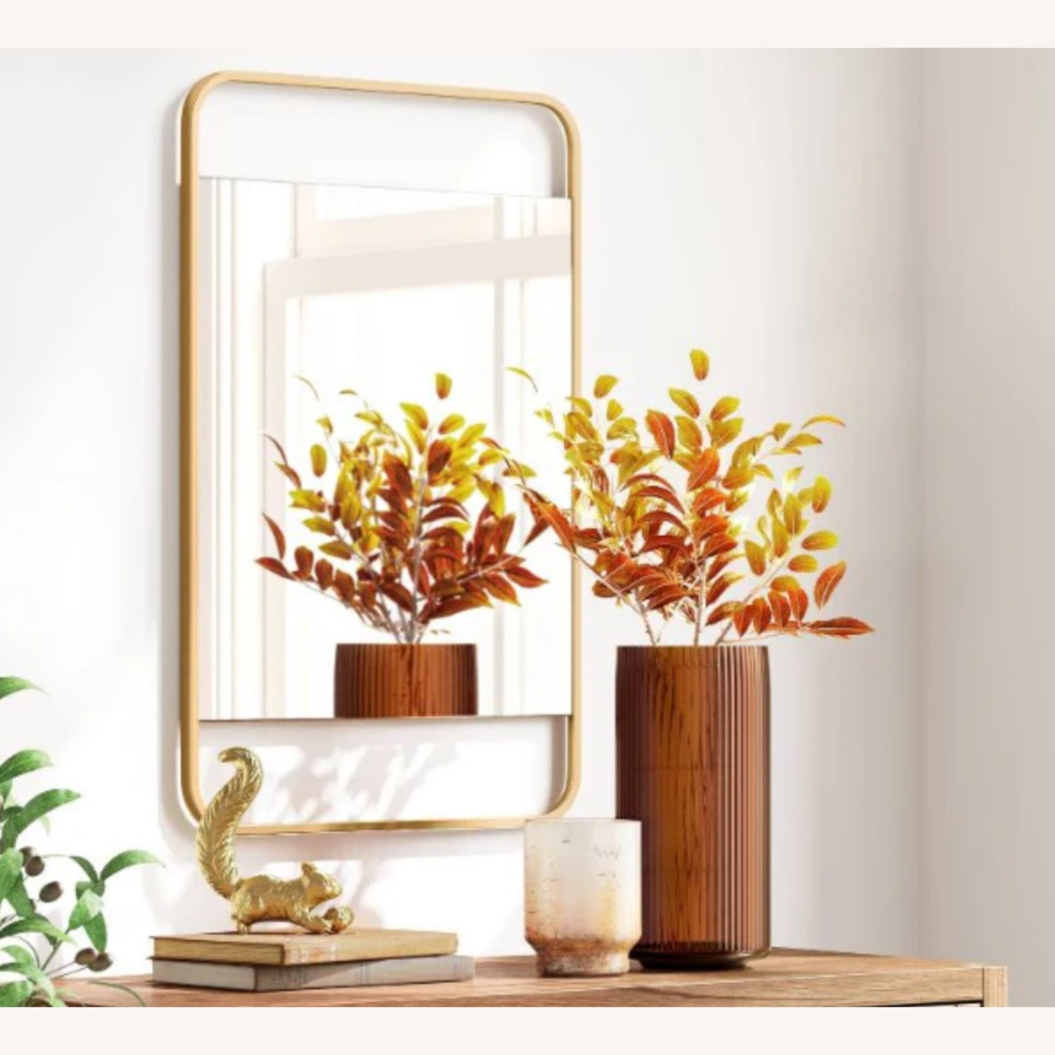 Gold Threshold Floating Wall Mirror - image-2