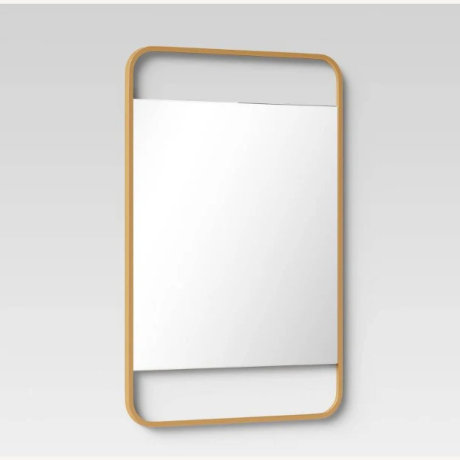 Gold Threshold Floating Wall Mirror - image-1