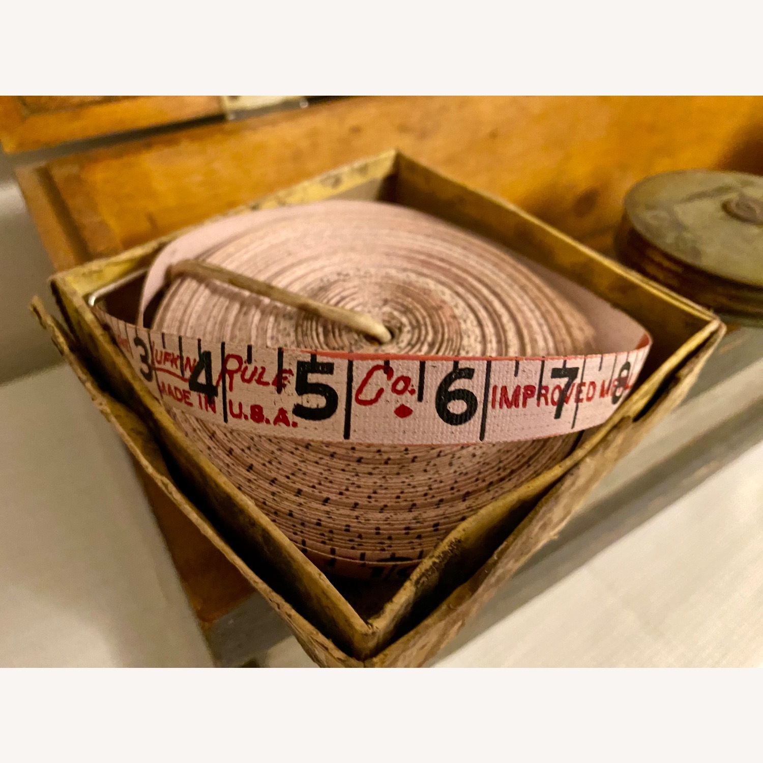 Antique Wooden Toolbox Tool Chest Storage - image-10