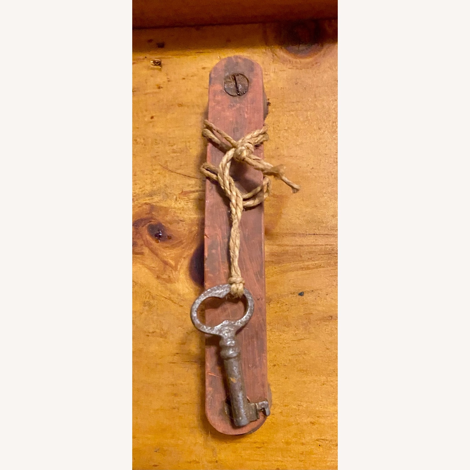 Antique Wooden Toolbox Tool Chest Storage - image-6