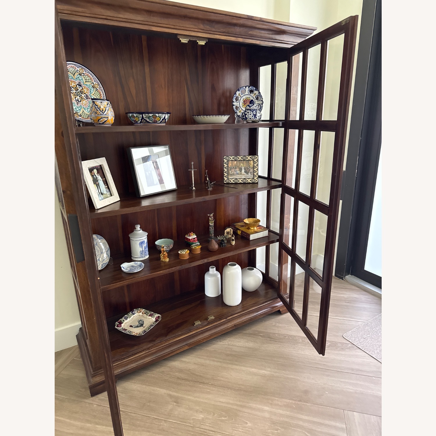 Crate & Barrel Barnstone Wood China/Book Storage - image-5