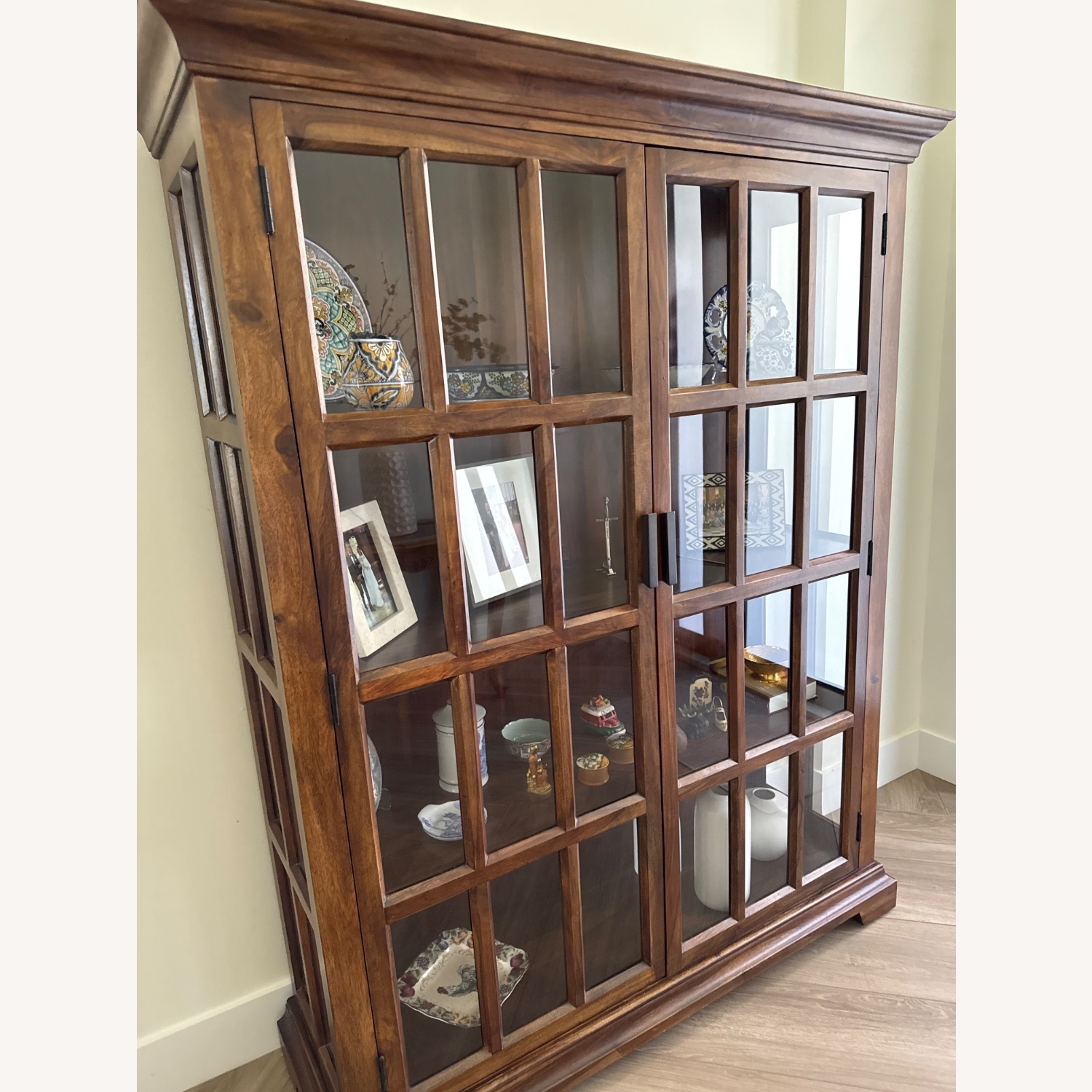 Crate & Barrel Barnstone Wood China/Book Storage - image-4