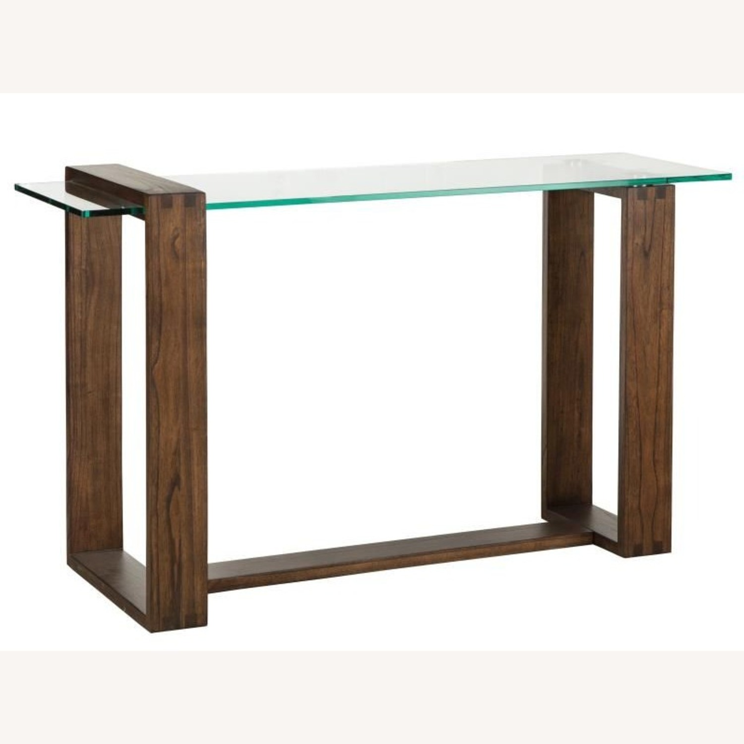 Living Spaces Nola Brown Sofa Table - image-0