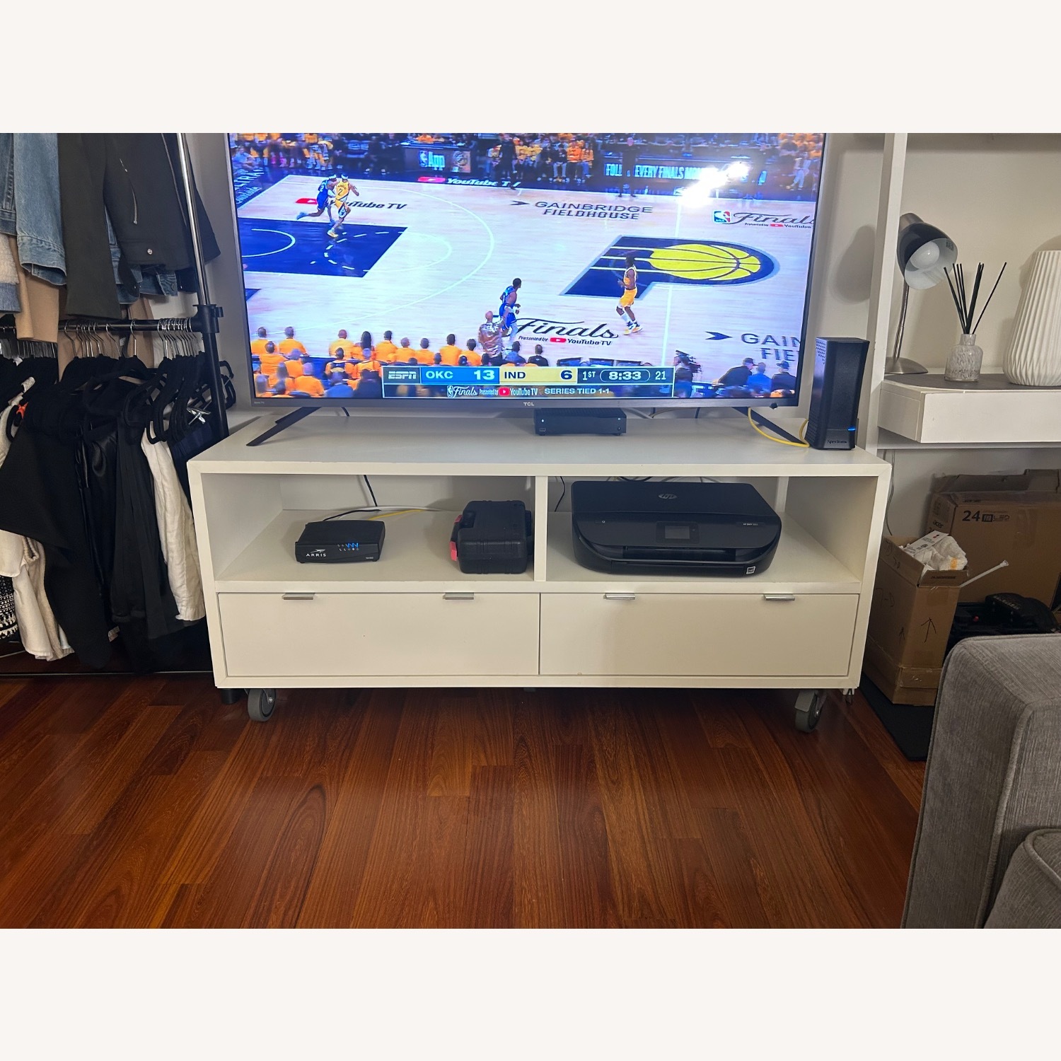 Room and Board Copenhagen Media Console on Wheels - image-1