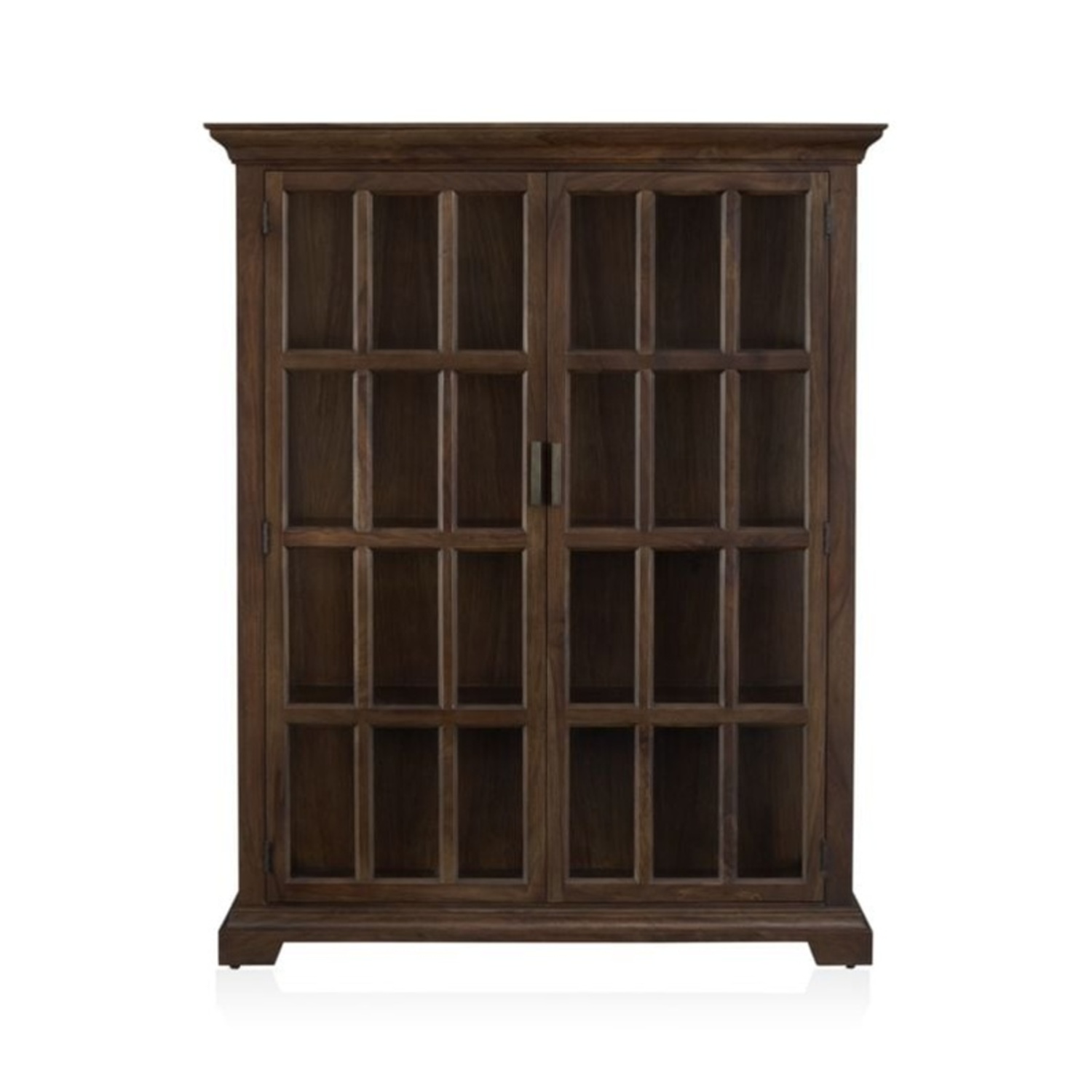 Crate & Barrel Barnstone Wood China/Books Cabinet - image-0