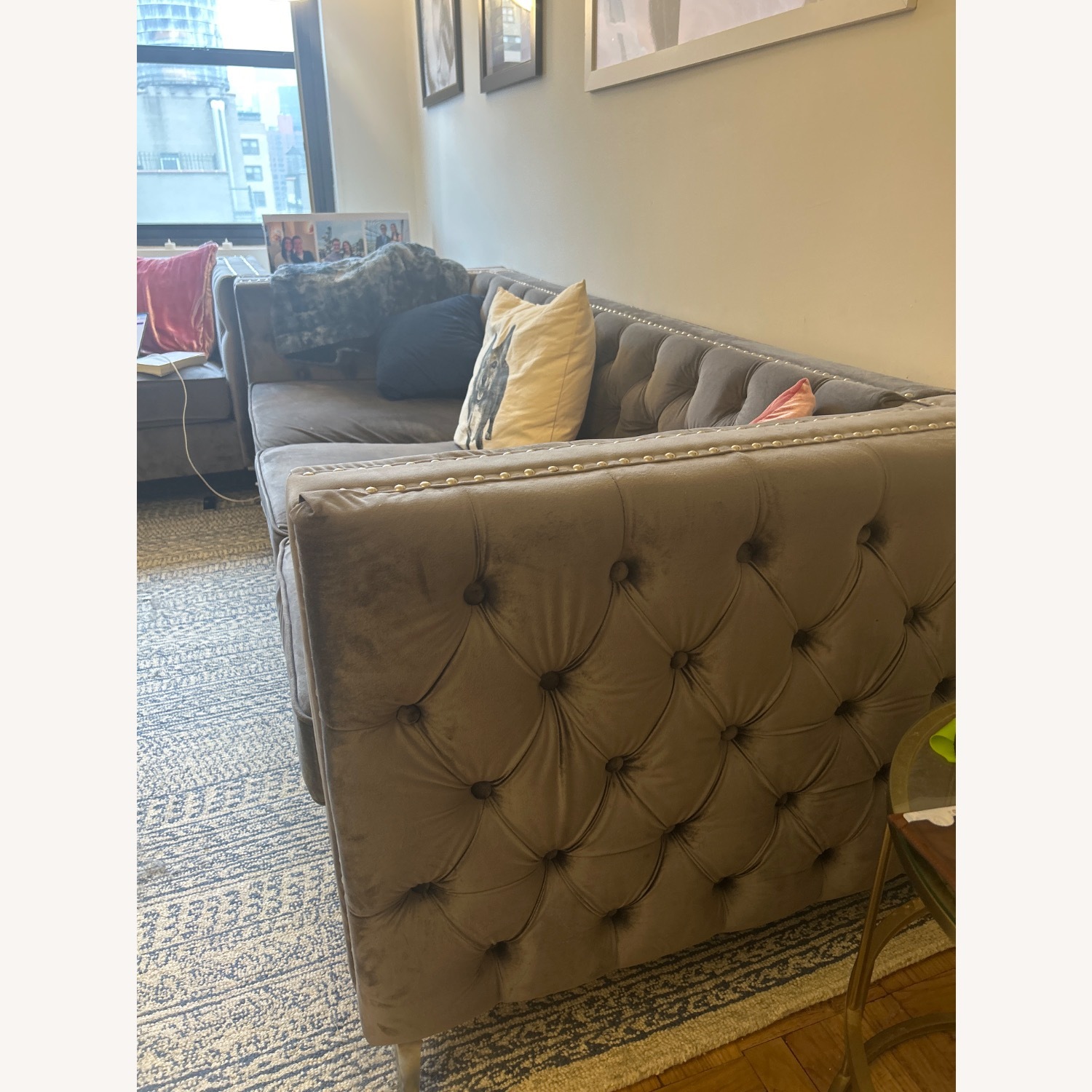 House of Hampton Gray Sofa - image-3