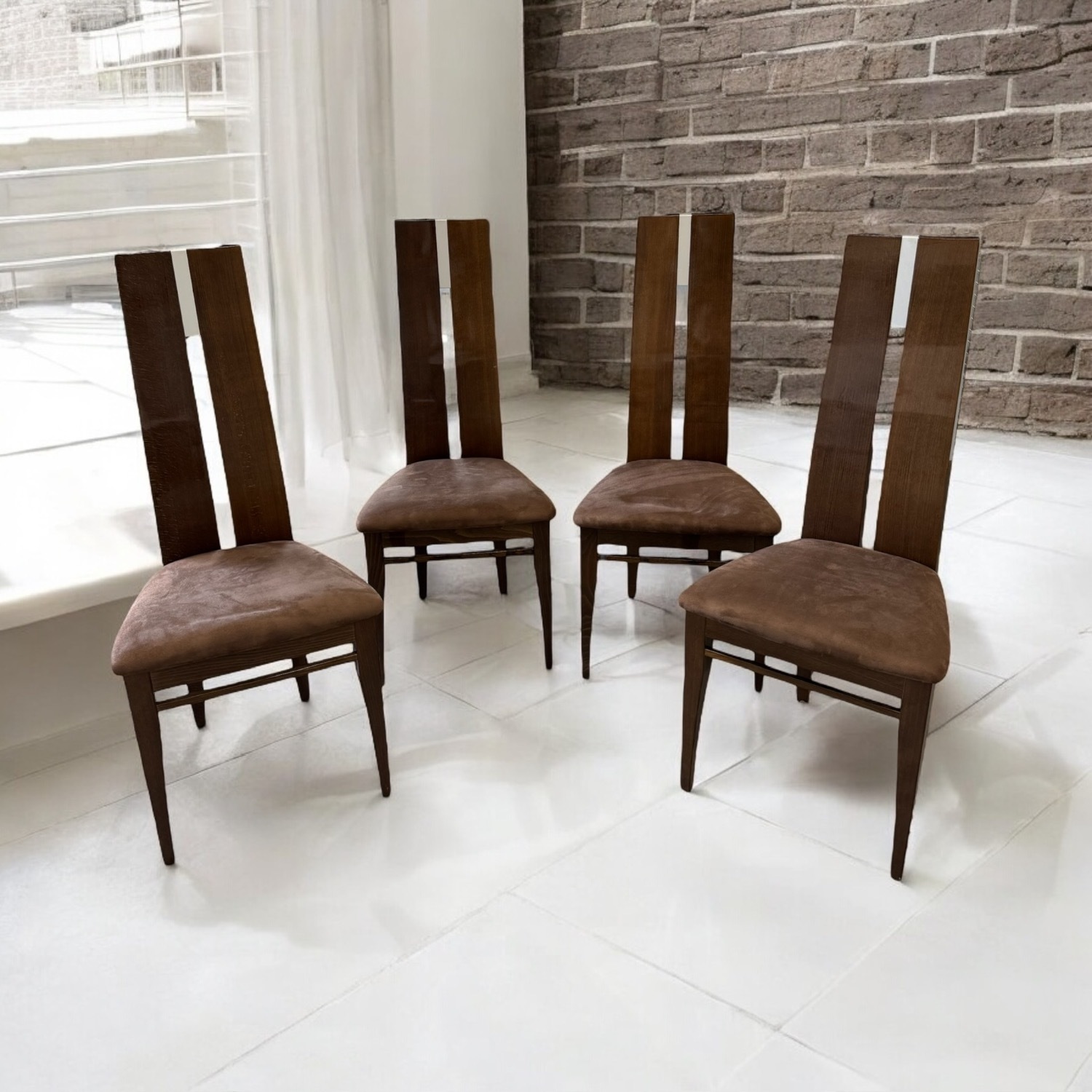 Italian Costantini Pietro 8 Dining Chairs Set - image-0
