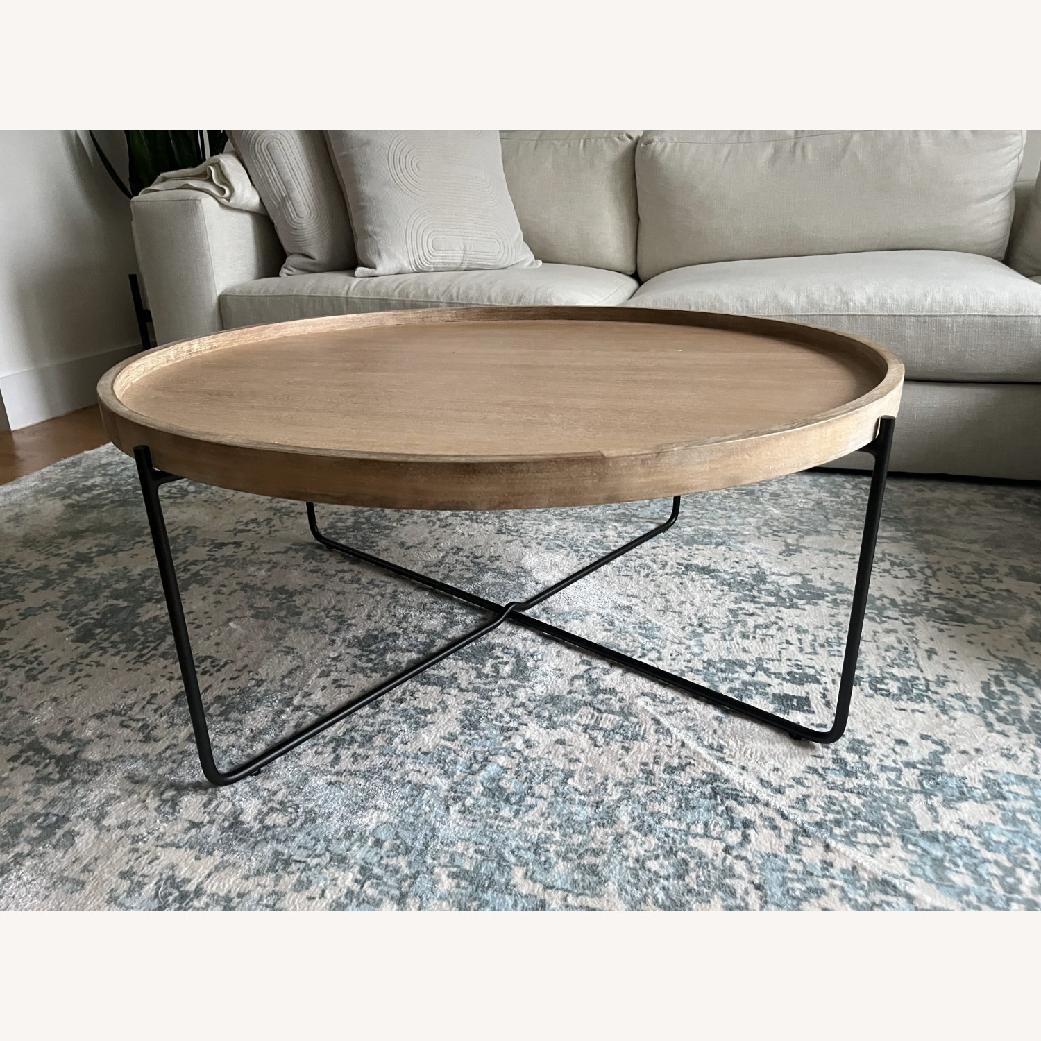 West Elm Willow Round Coffee Table 36" - image-1