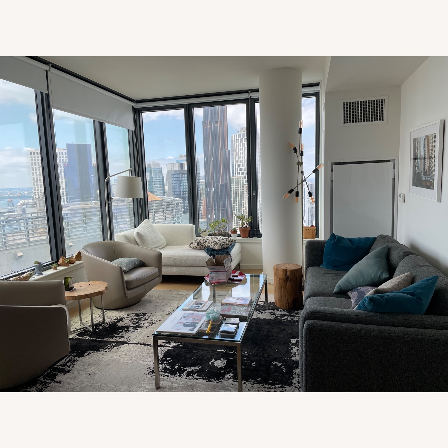 Leather U Turn Swivel Chair - image-6