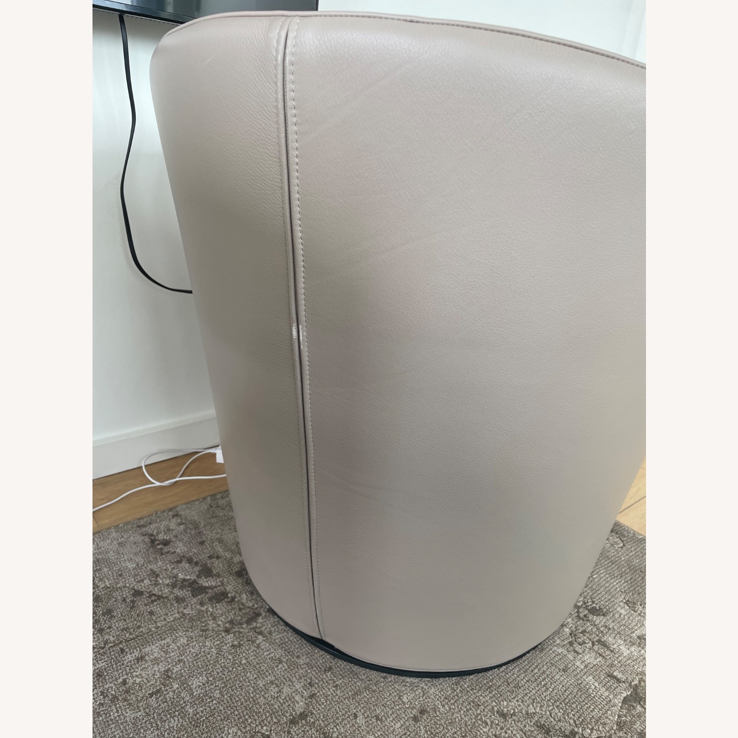 Leather U Turn Swivel Chair - image-3