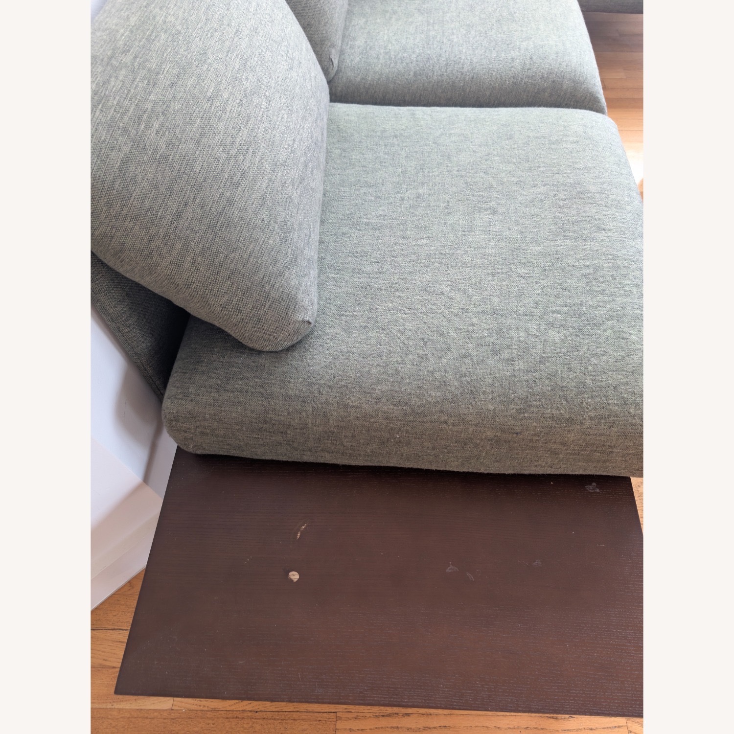 Burrow Range Sectional Lounger Moss Green/Walnut - image-4