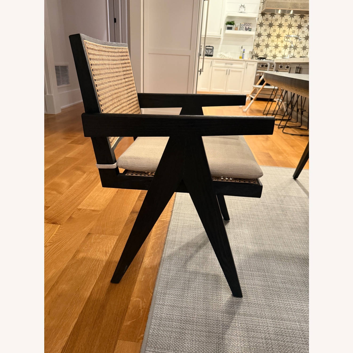 Restoration Hardware Jakob Cane Dining Armchair - image-2