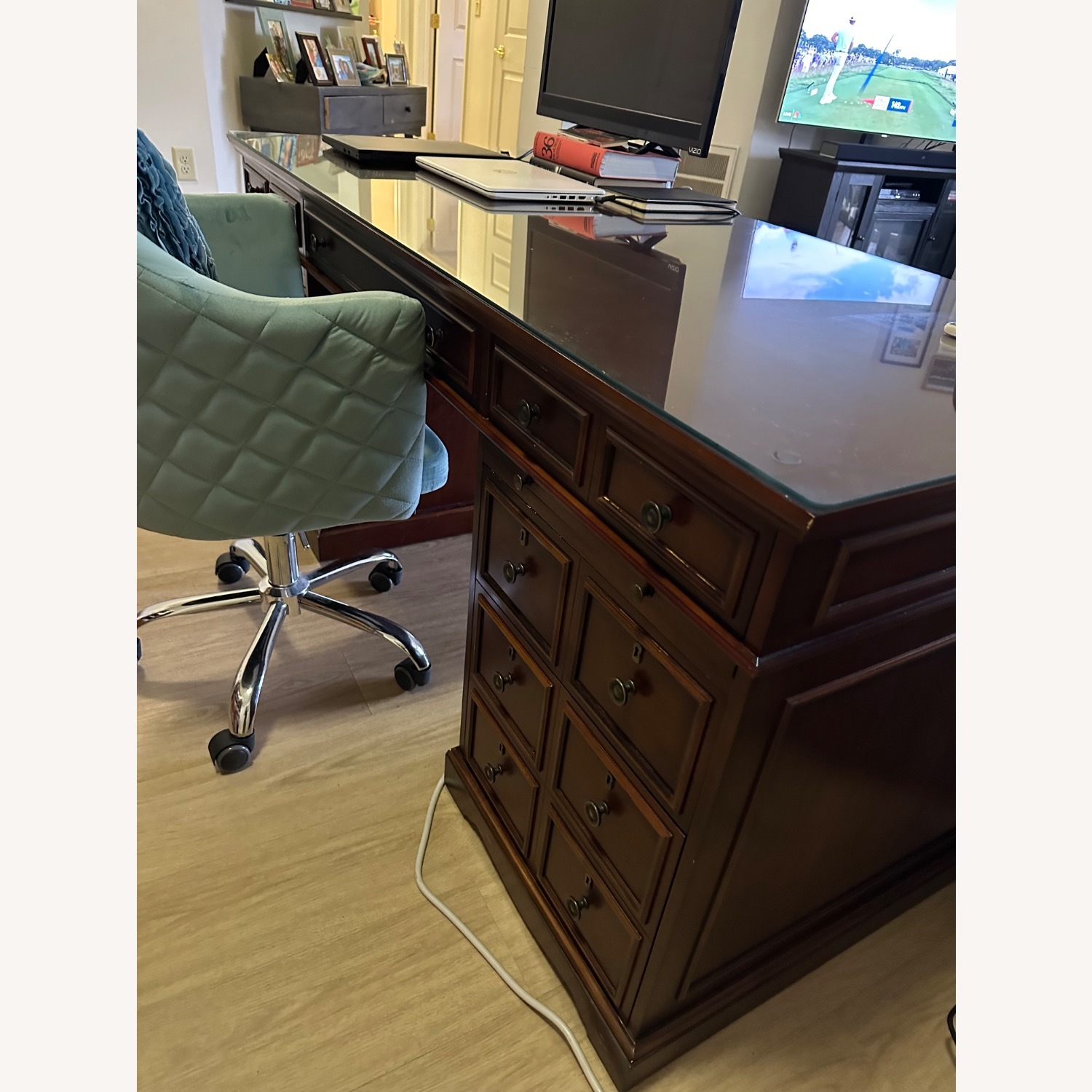 Dark Wooden Desk - image-6