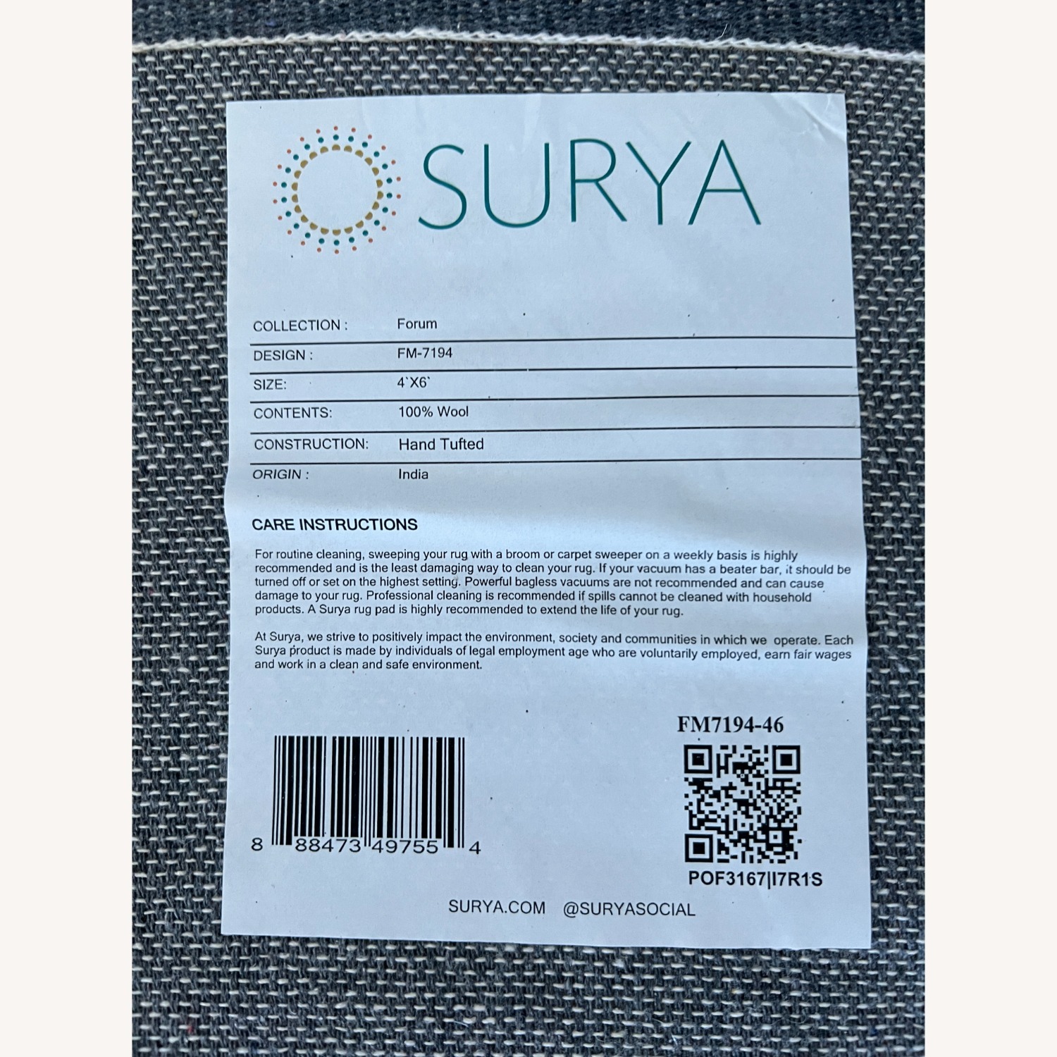 Surya Modern Abstract Design Wool Rug - image-3