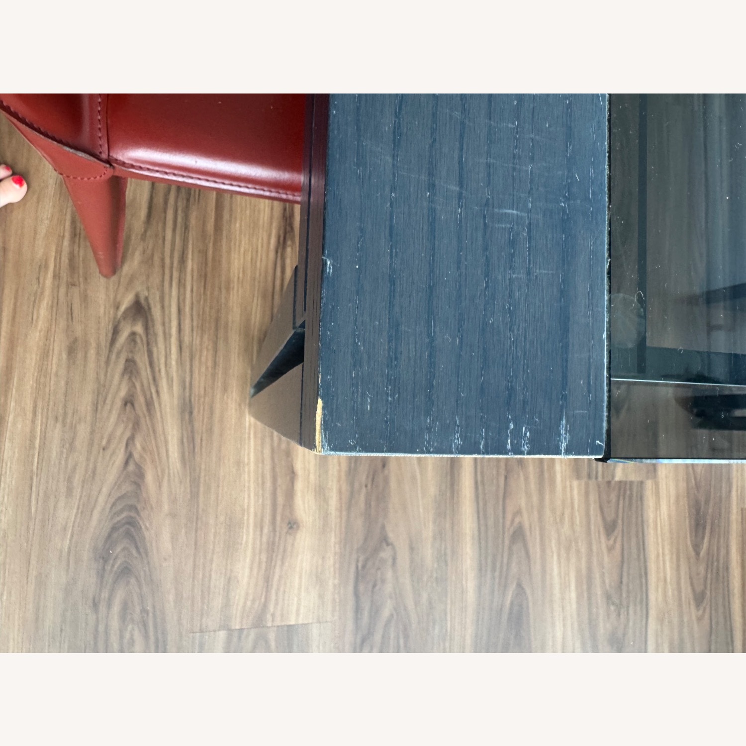 Roche Bobois Smoke Wood and Glass Dining Table  - image-9