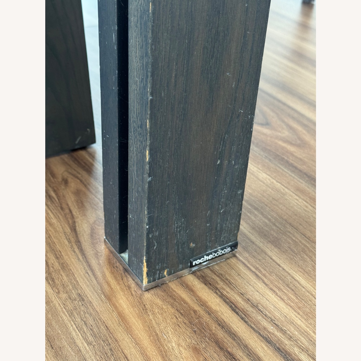 Roche Bobois Smoke Wood and Glass Dining Table  - image-5