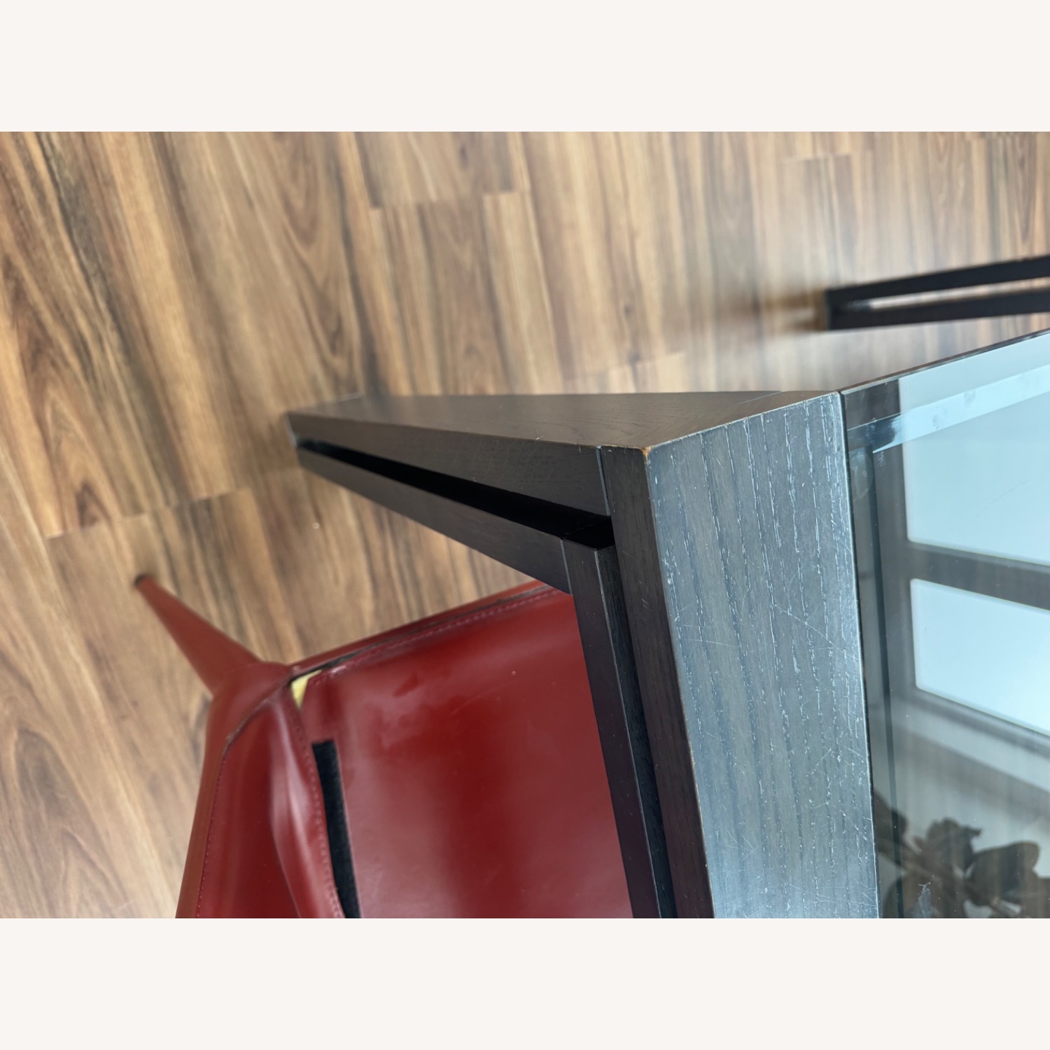 Roche Bobois Smoke Wood and Glass Dining Table  - image-8