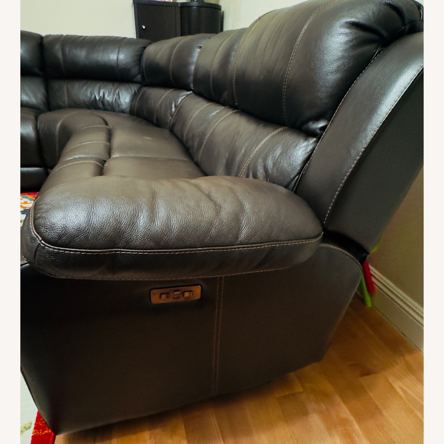 Pulaski Leather Power Reclining Sectional - image-3