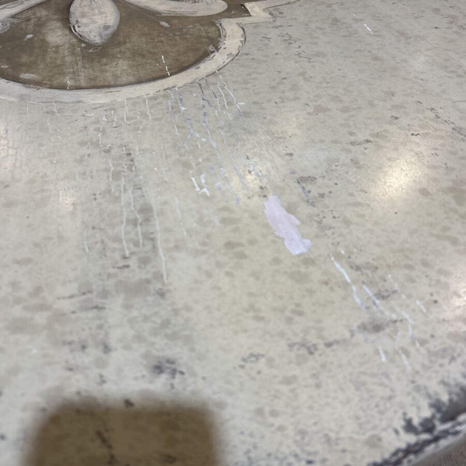 Florence Center Floral Round Dining Table - image-3