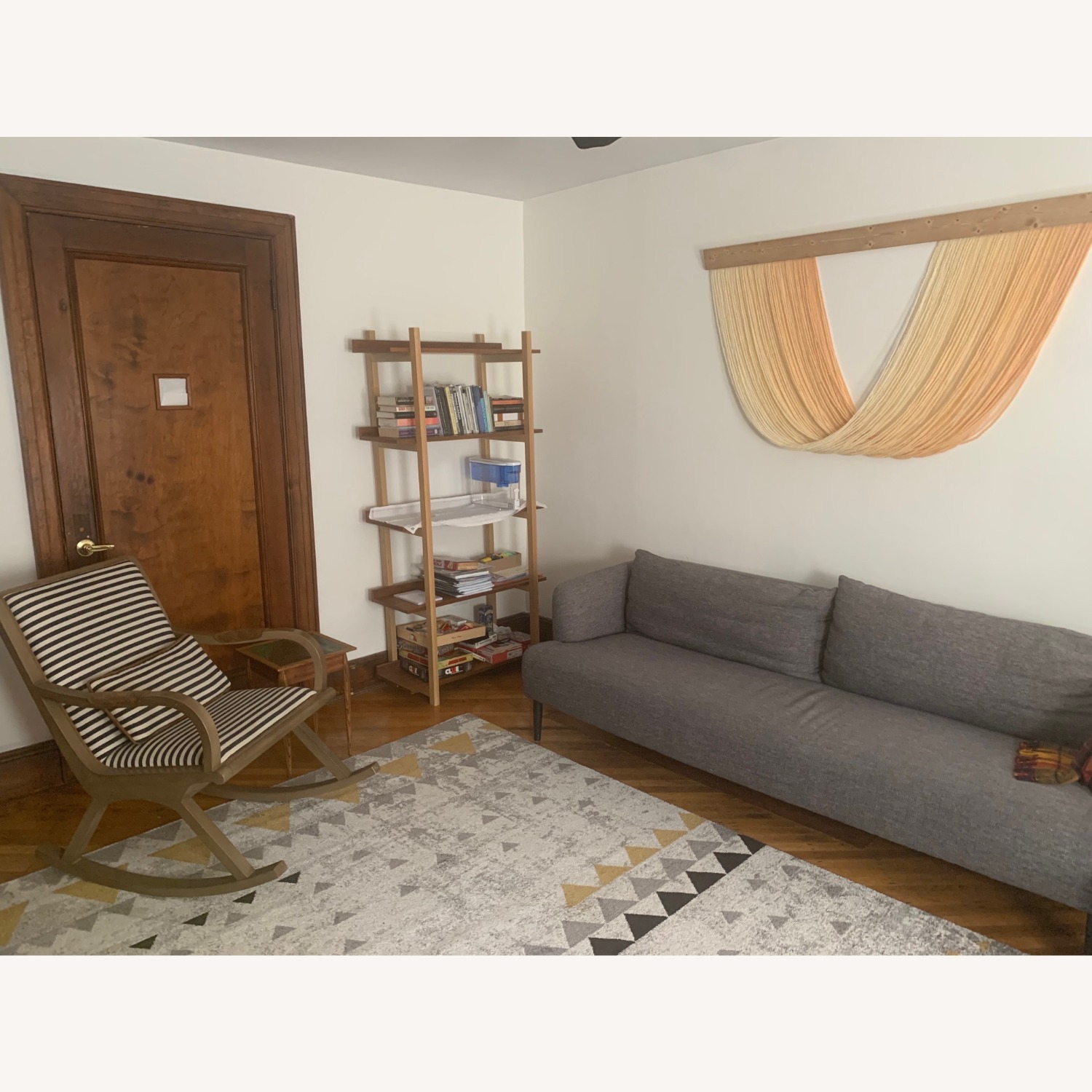 CB2 Grey Sofa - image-1