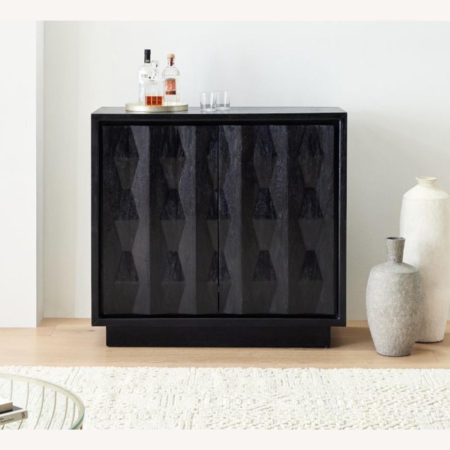 Pottery Barn Carved Pattern Entry Cabinet (47") - image-1