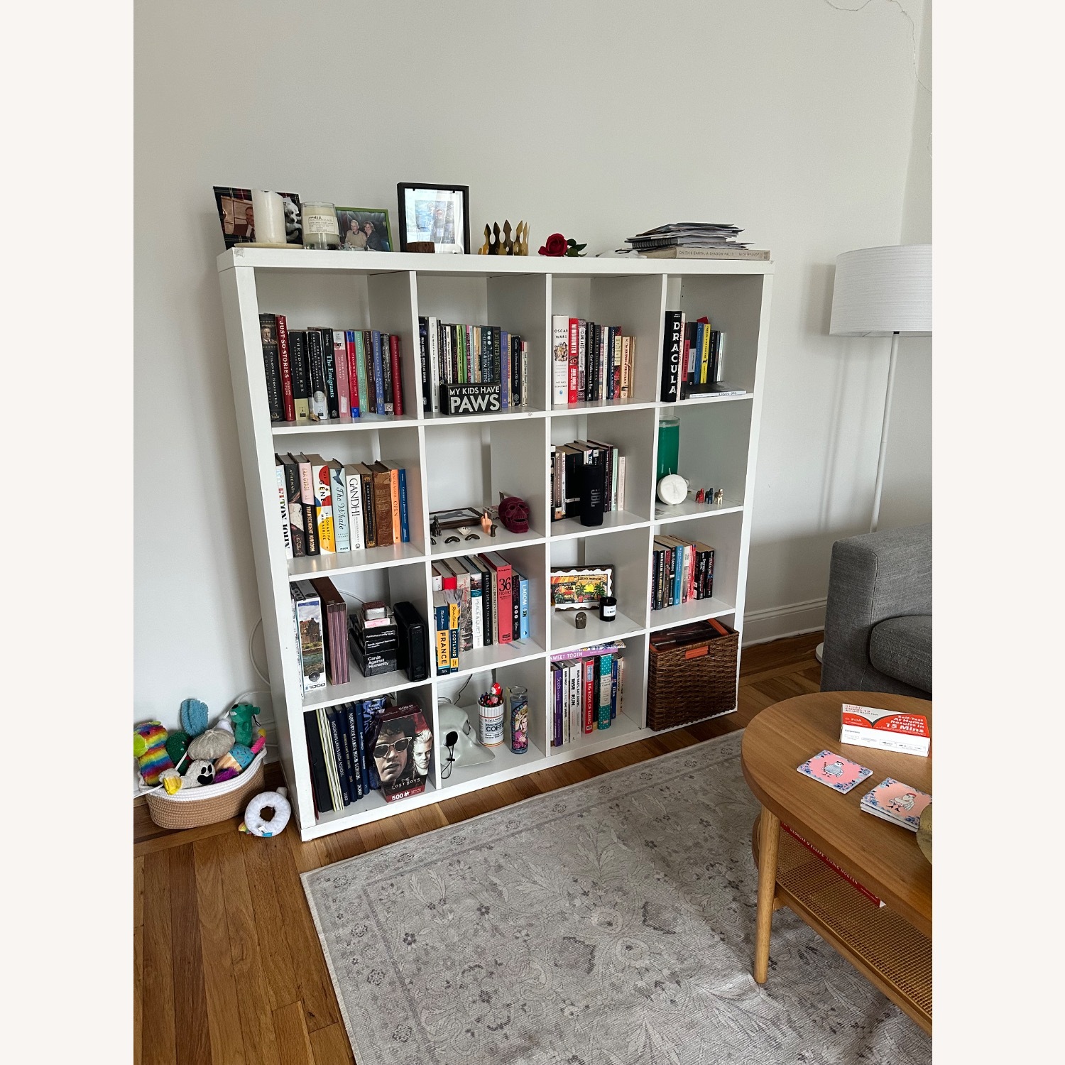 IKEA KALLAX White 16-shelf Unit - AptDeco
