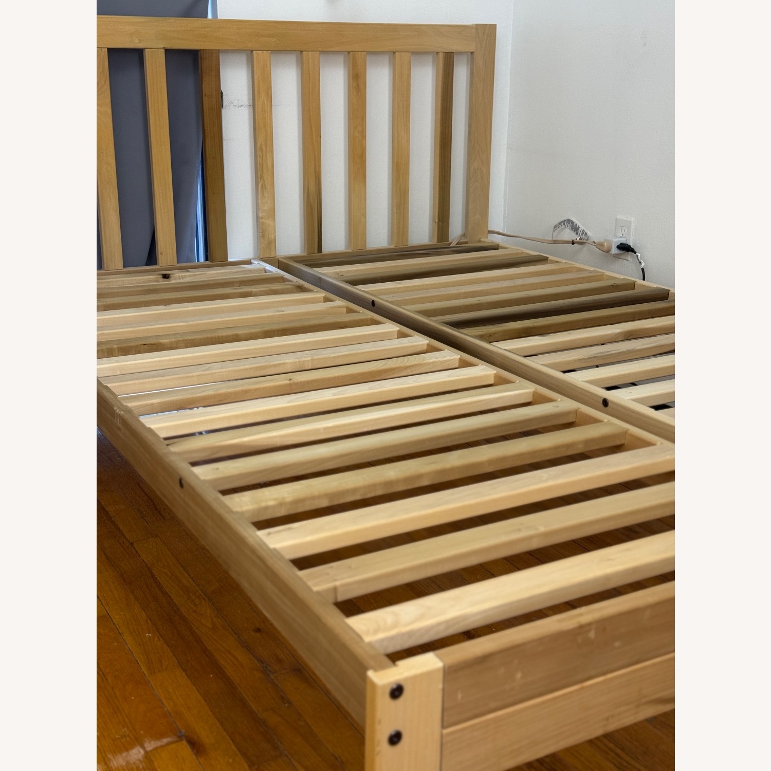 Solid Wood Queen Bed - image-2