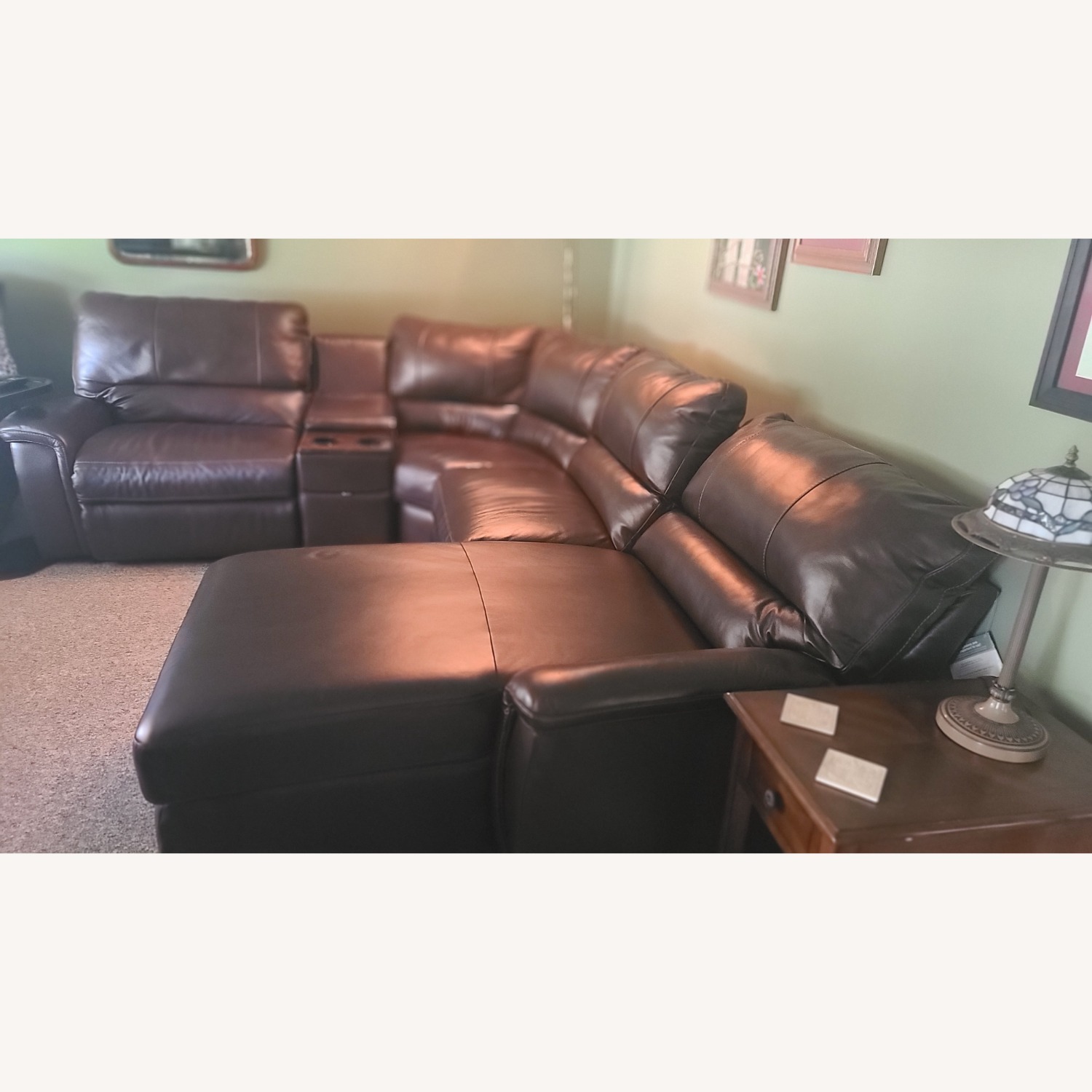 Leather Sectional Sofa - image-5