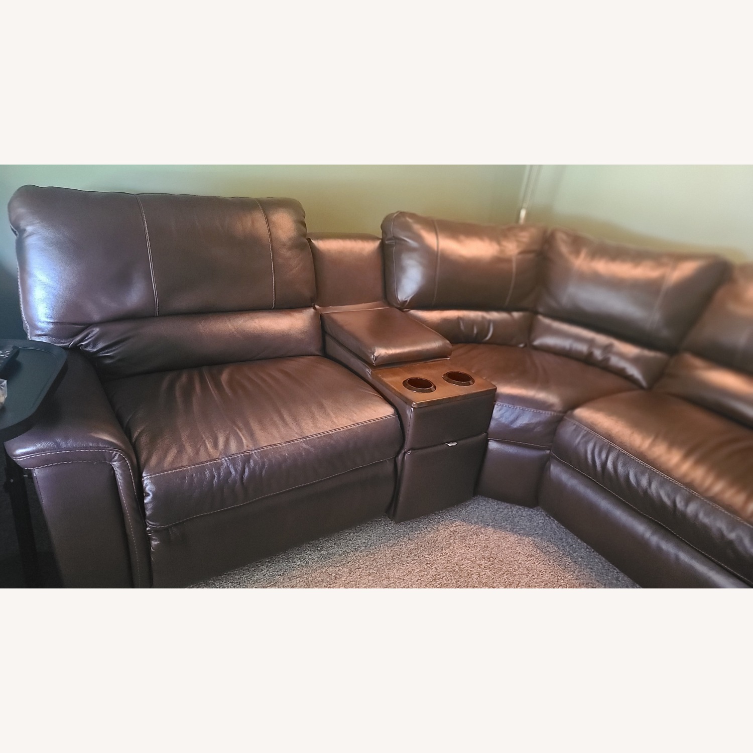 Leather Sectional Sofa - image-6