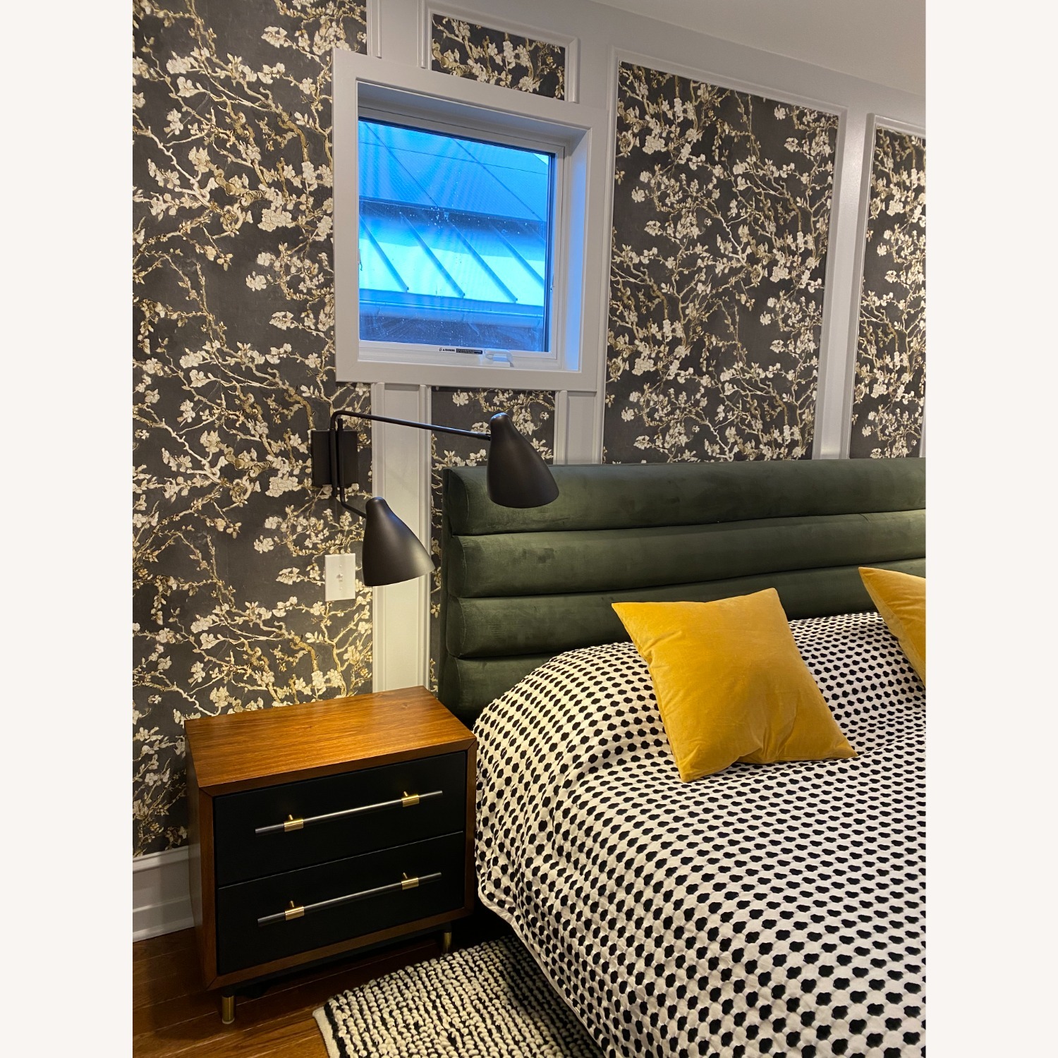 CB2 Oberlin Acai Wood Vegan Leather Nightstands - image-2