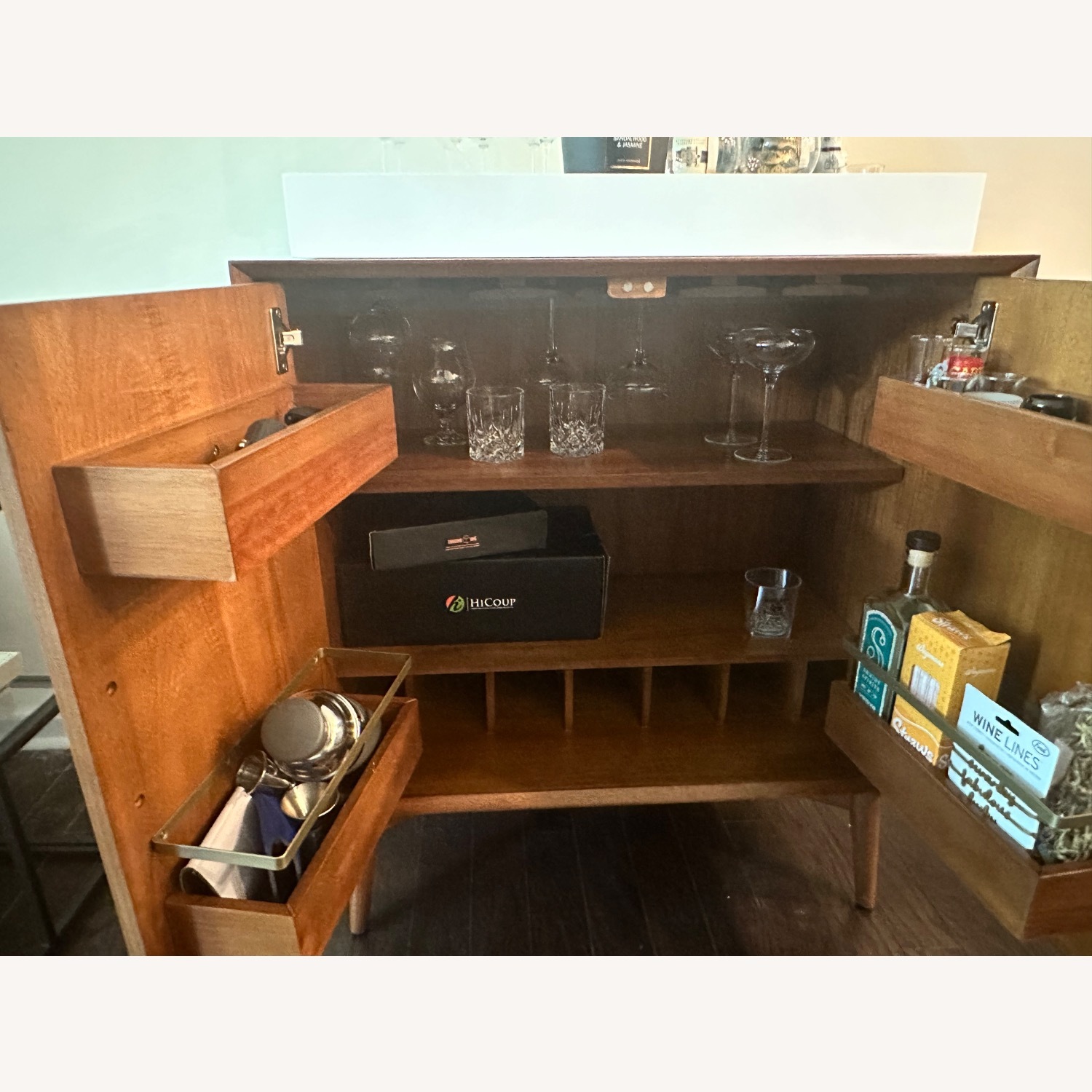 West Elm Mid-Century Bar Cabinet (32") - image-2