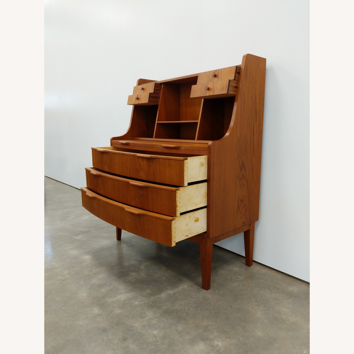 Vintage Danish Modern Teak Secretary Desk - image-4