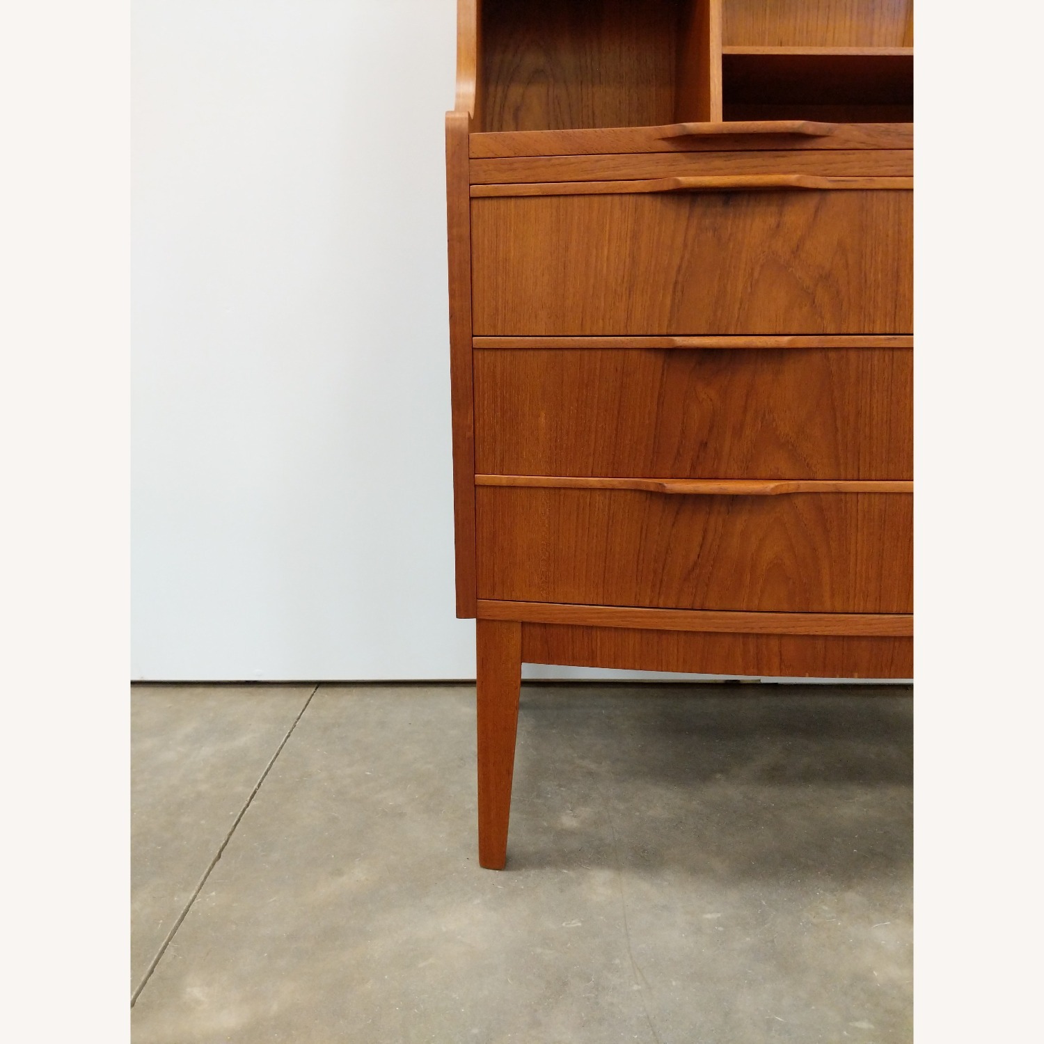 Vintage Danish Modern Teak Secretary Desk - image-3